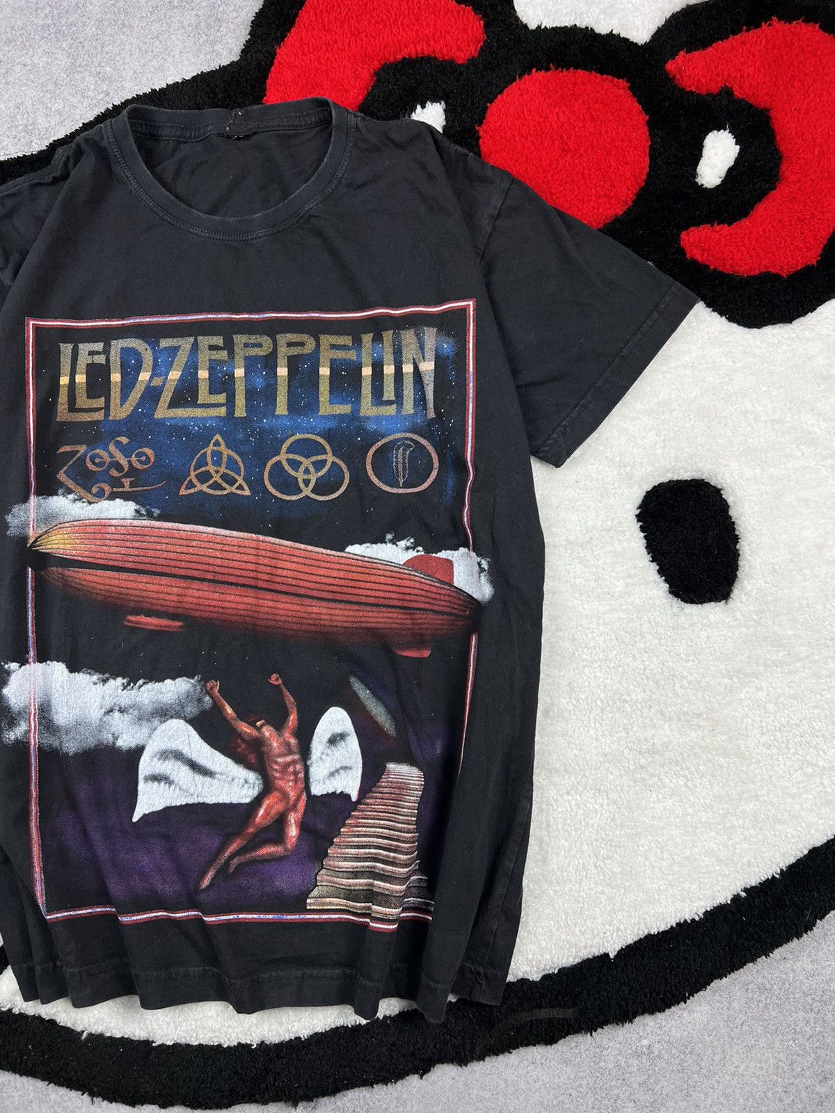 Band Tees Vintage Led Zeppelin 2000’s Zoso Overprinted Y2K Tee Shirt Size US M / EU 48-50 / 2 - 3 Thumbnail