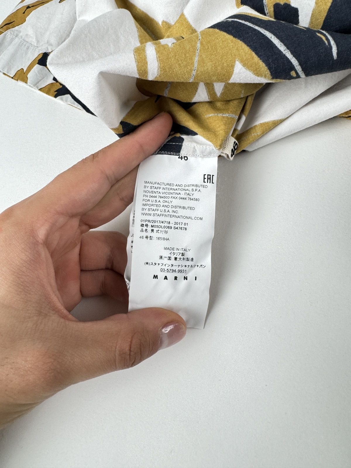 Marni Marni Printed Button Up Shirt Size US S / EU 44-46 / 1 - 9 Thumbnail