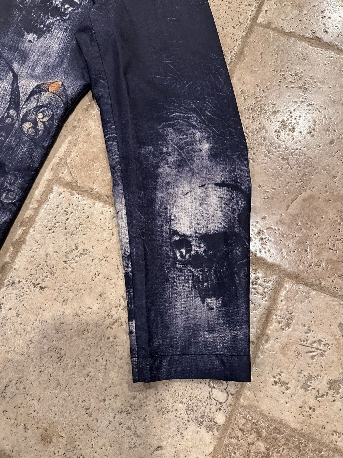 Robert Graham × Vintage Robert Graham Skull / Skeleton Black Windbreaker Zip Jacket Size US XL / EU 56 / 4 - 7 Thumbnail