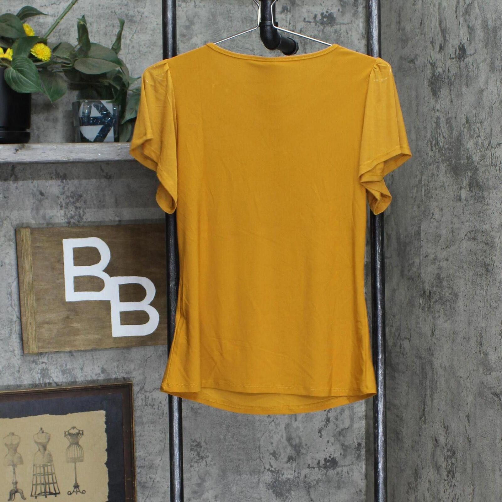 Other NWT Ny Collection Sleeve Top PITU0042 PM Flut Inca Gold Size M / US 6-8 / IT 42-44 - 2 Thumbnail