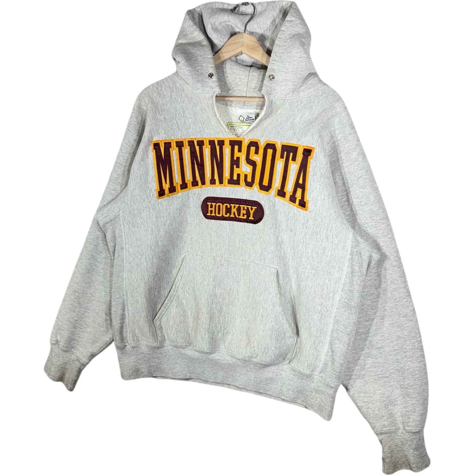 Vintage Vintage Minnesota Hockey Arch Spellout Hoodie Large Size US L / EU 52-54 / 3 - 3 Thumbnail