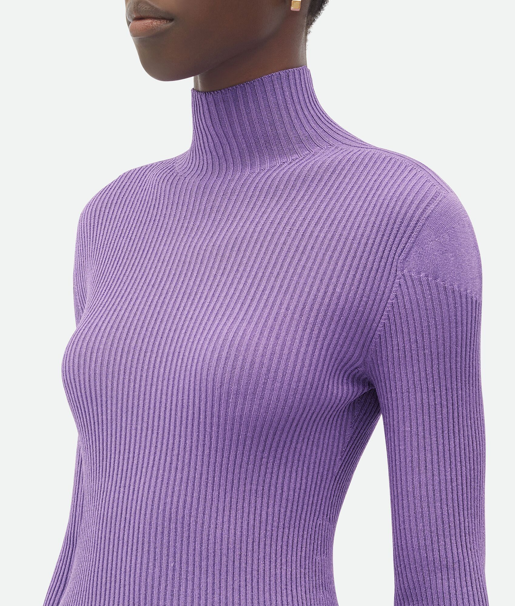 Bottega Veneta o1bcso1str0725 Light Silk Sweater in Heather Size L / US 10 / IT 46 - 4 Thumbnail