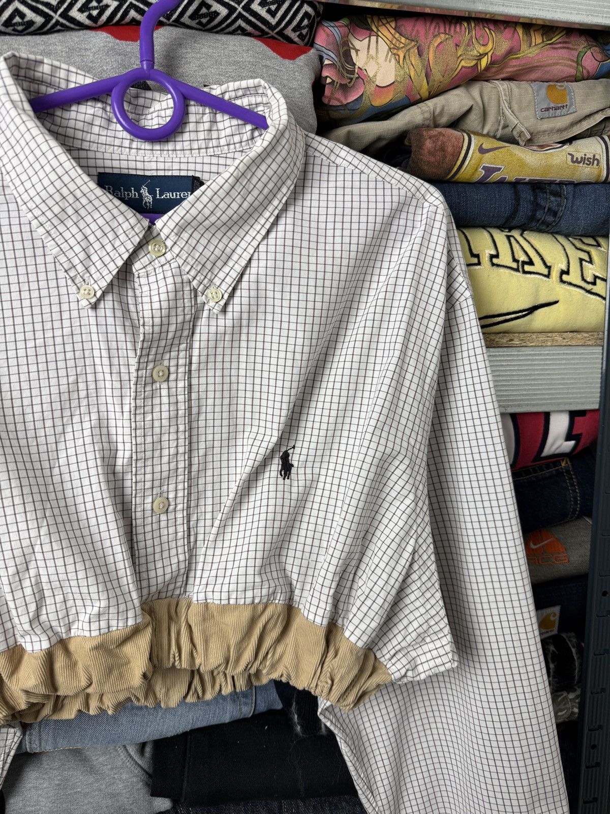 Polo Ralph Lauren Vintage Polo Ralph Lauren Crop Top Longsleeve Polo Shirt Size XXL / US 16-18 / IT 52-54 - 3 Thumbnail