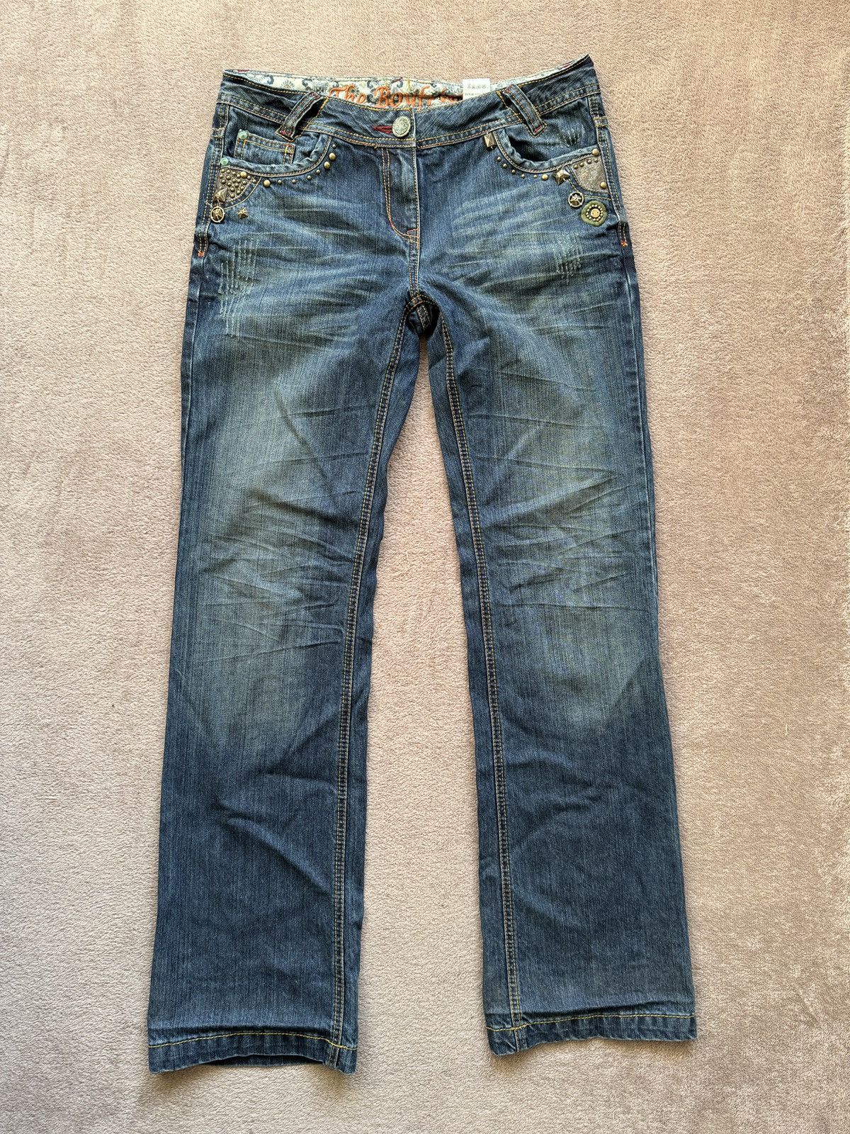 Japanese Brand Y2K vintage Crazy Jeans Washed miss me LGB ifsixwasnine vibe Size 32" / US 10 / IT 46 - 2 Thumbnail
