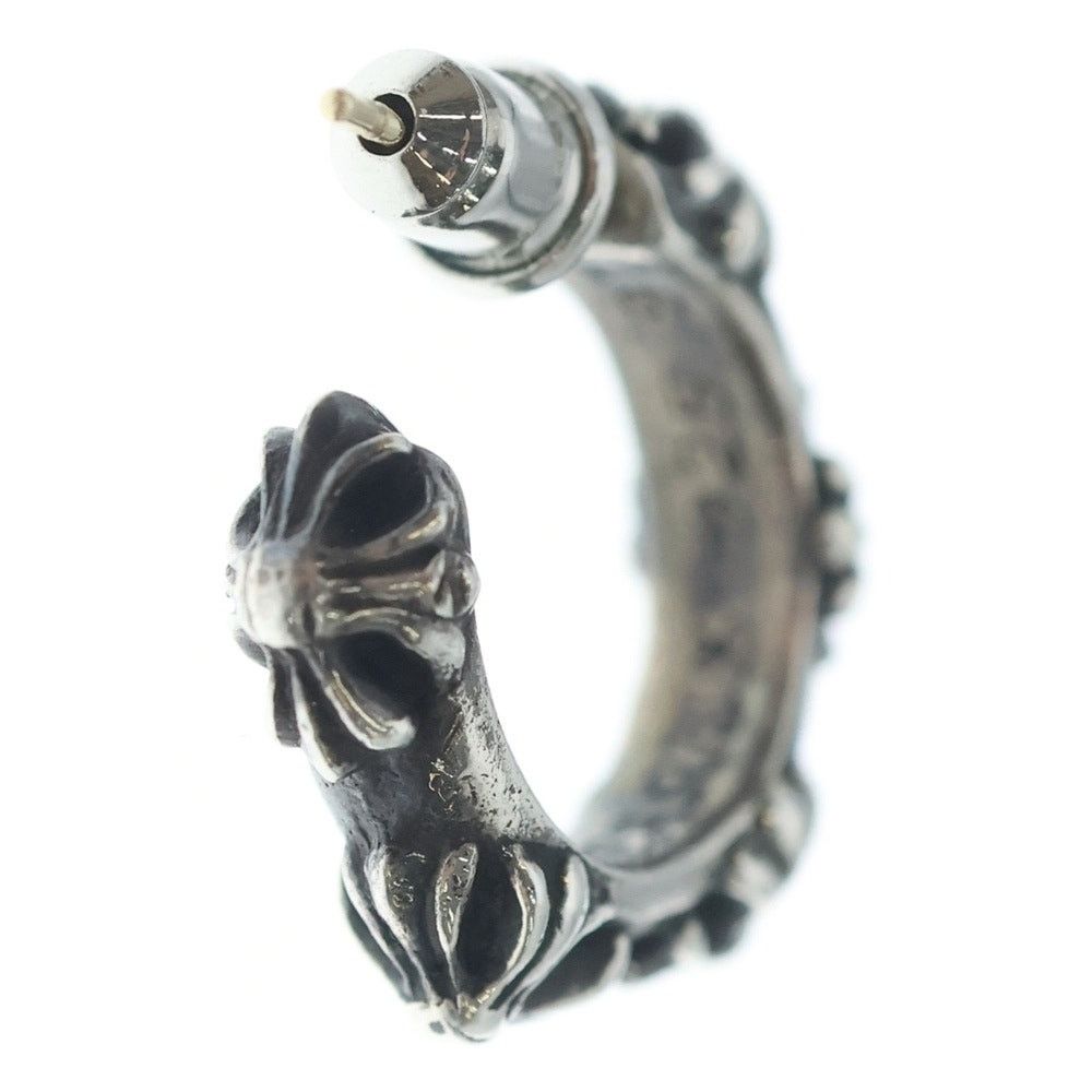 Chrome Hearts Chrome Hearts Silver Hoop Cross Earring Size ONE SIZE - 2 Thumbnail