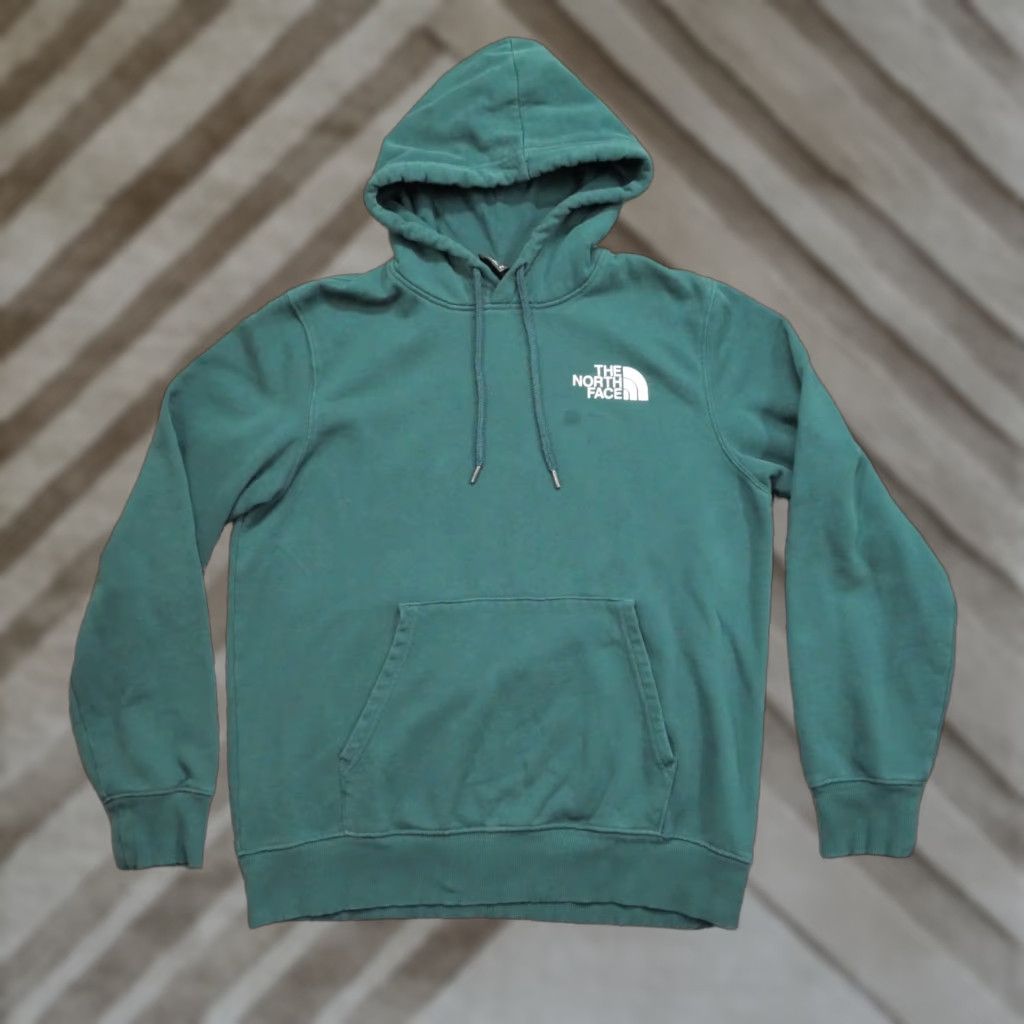 The North Face The North Face Hoodie Mens Medium Green Pullover Logo Plaid Sweatshirt Size US M / EU 48-50 / 2 - 1 Thumbnail