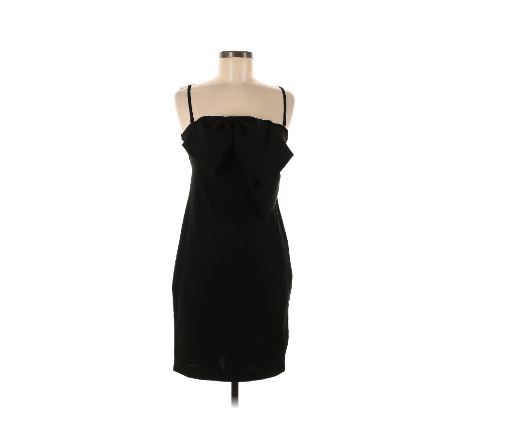 Trina Turk NWT Trina Turk Black Sylvia Bow Sheath Dress Size XS / US 0-2 / IT 36-38 - 5 Thumbnail