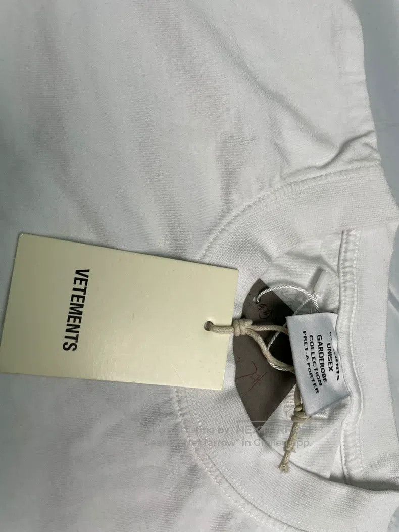 Vetements Vetements Letter Print Short Sleeve White T-shirt Size US S / EU 44-46 / 1 - 3 Thumbnail