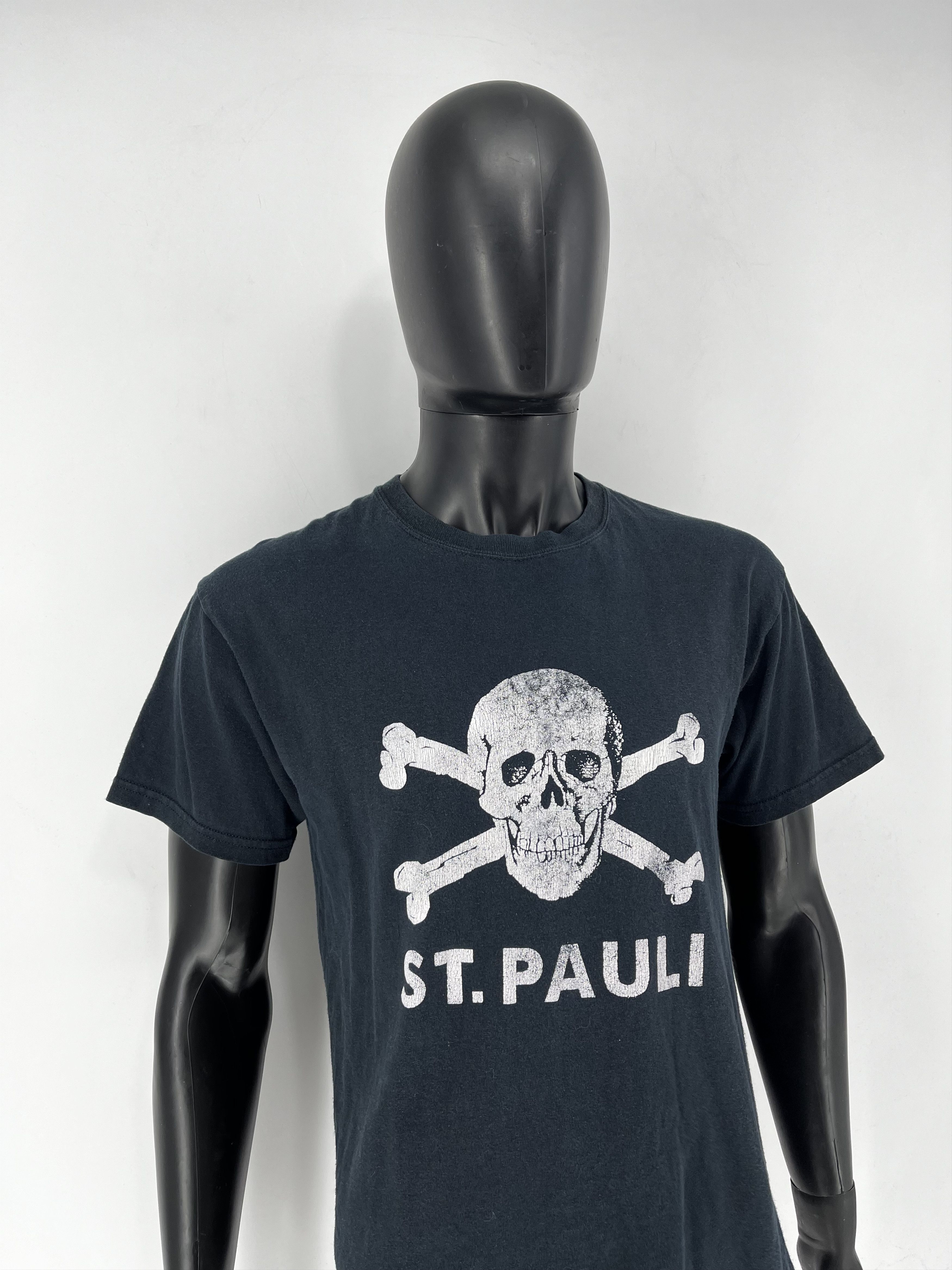 Saint Paul × Vintage Vintage St.Pauli 90s Rare Blaxk Graphic Size M Size US M / EU 48-50 / 2 - 3 Thumbnail
