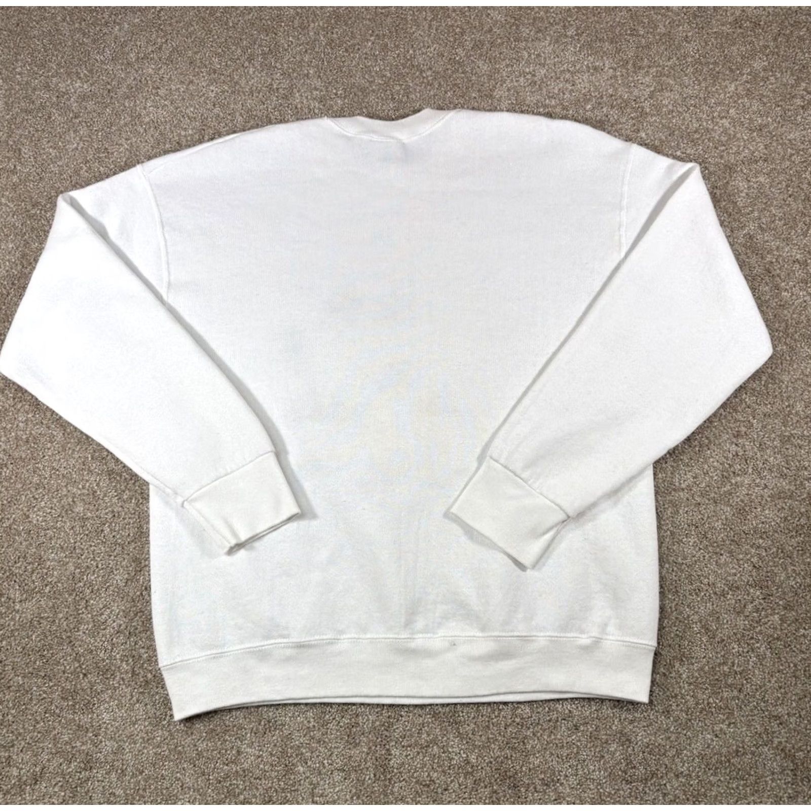 Fruit Of The Loom VINTAGE Door County Wisconsin Pullover Crewneck Sweatshirt Men Large White Apple Graphic Print 90s, US Midwest, Fruit of the Loom Size US L / EU 52-54 / 3 - 4 Thumbnail