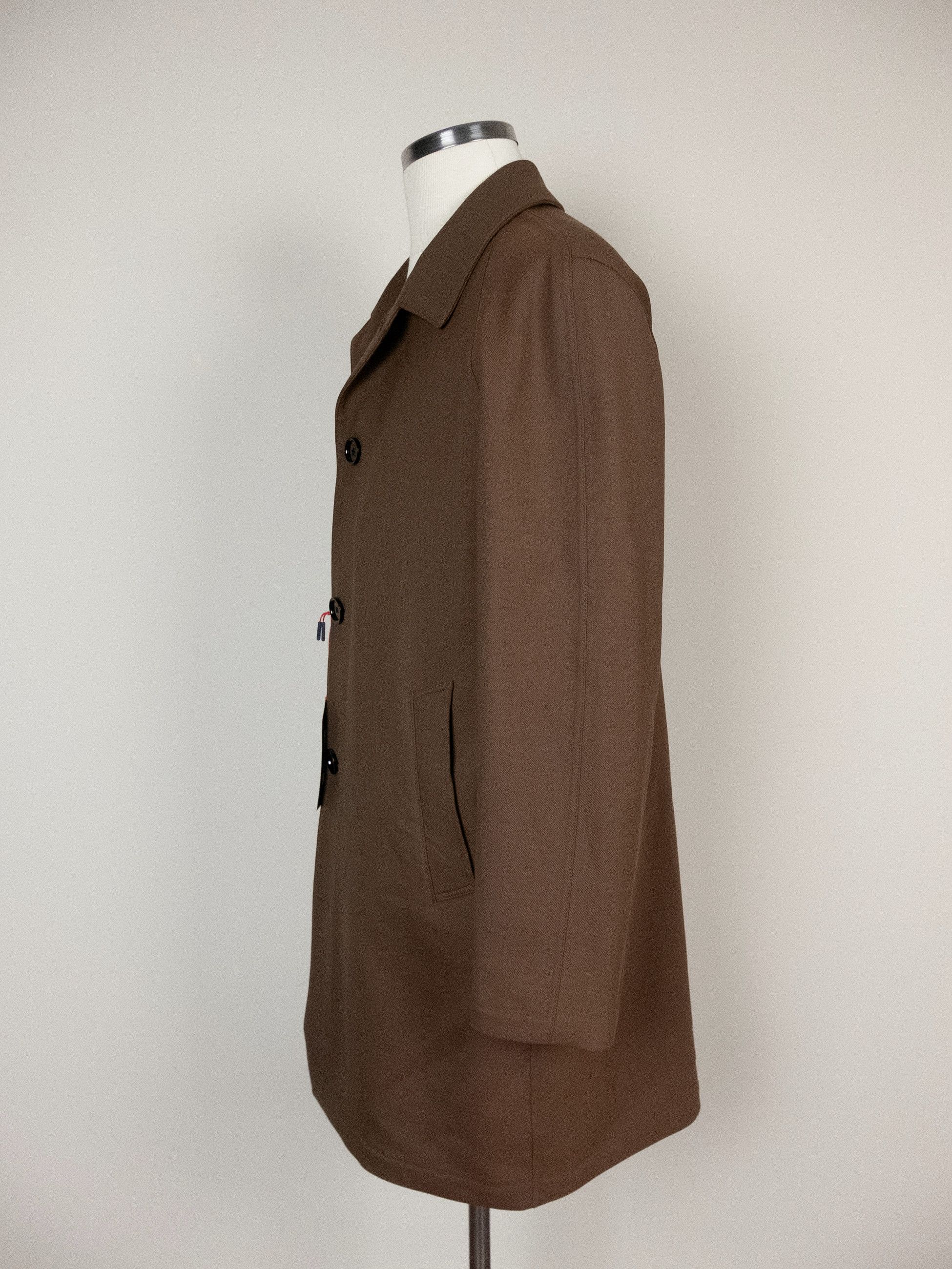 Lardini LARDINI easy wear brown wool overcoat Size 40 US / 50 IT Size US L / EU 52-54 / 3 - 3 Thumbnail