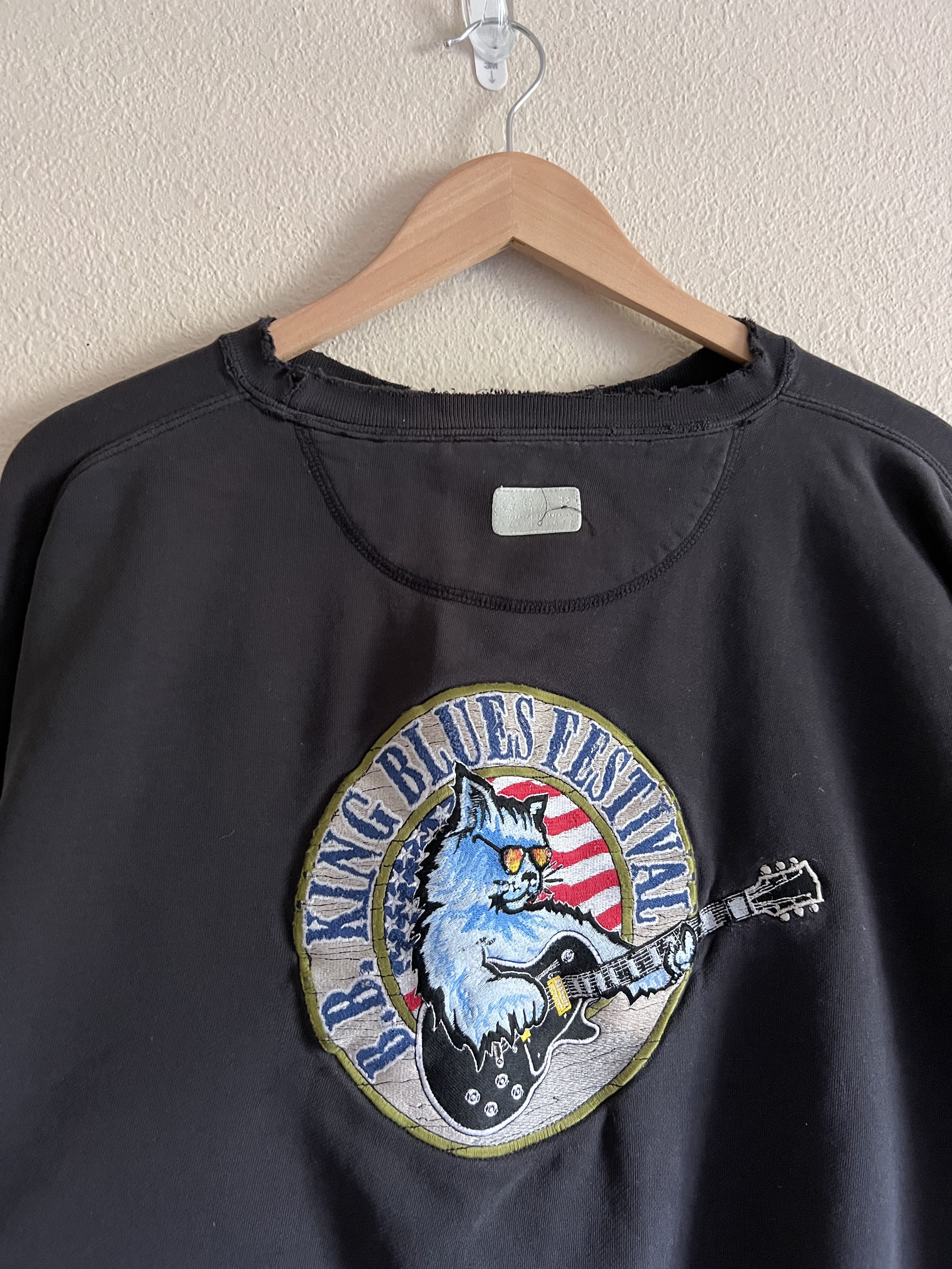 Vintage Vintage 90s B.B. King Blues Festival Embroidered Sweatshirt Size US XL / EU 56 / 4 - 1 Thumbnail