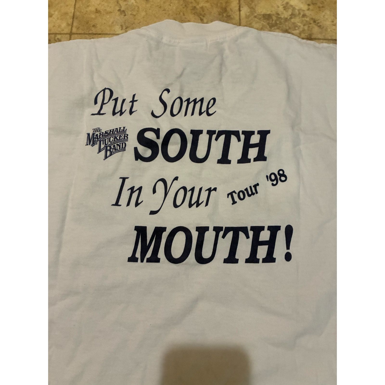 Fruit Of The Loom Vintage Marshall Tucker Band White XL T-Shirt 1998 Tour Size US XL / EU 56 / 4 - 7 Thumbnail