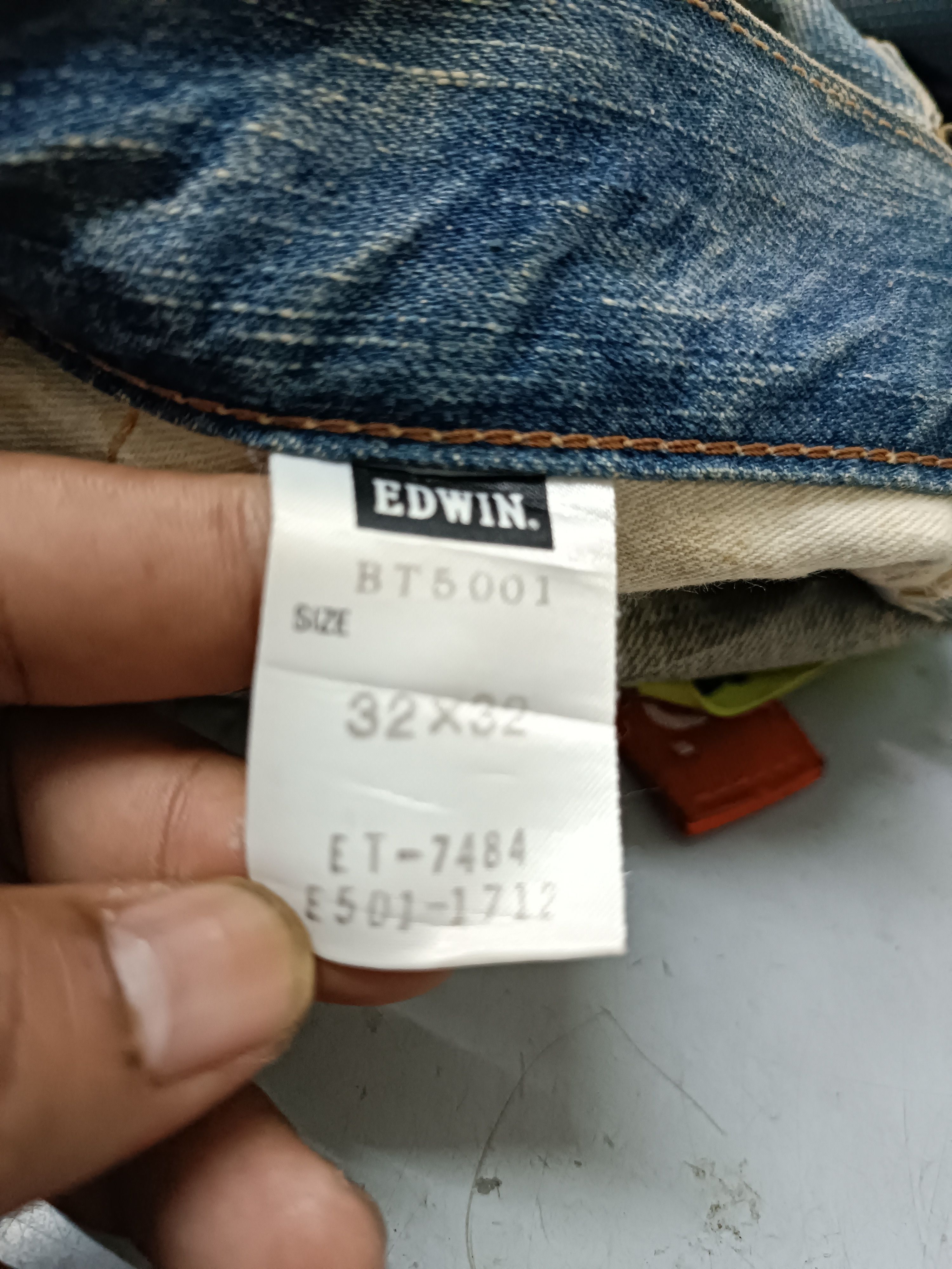 14th Addiction × Edwin × If Six Was Nine VTG 💥 Edwin 503 Blue Trip Dirty Mud Wash Distressed Jeans Size US 34 / EU 50 - 16 Thumbnail