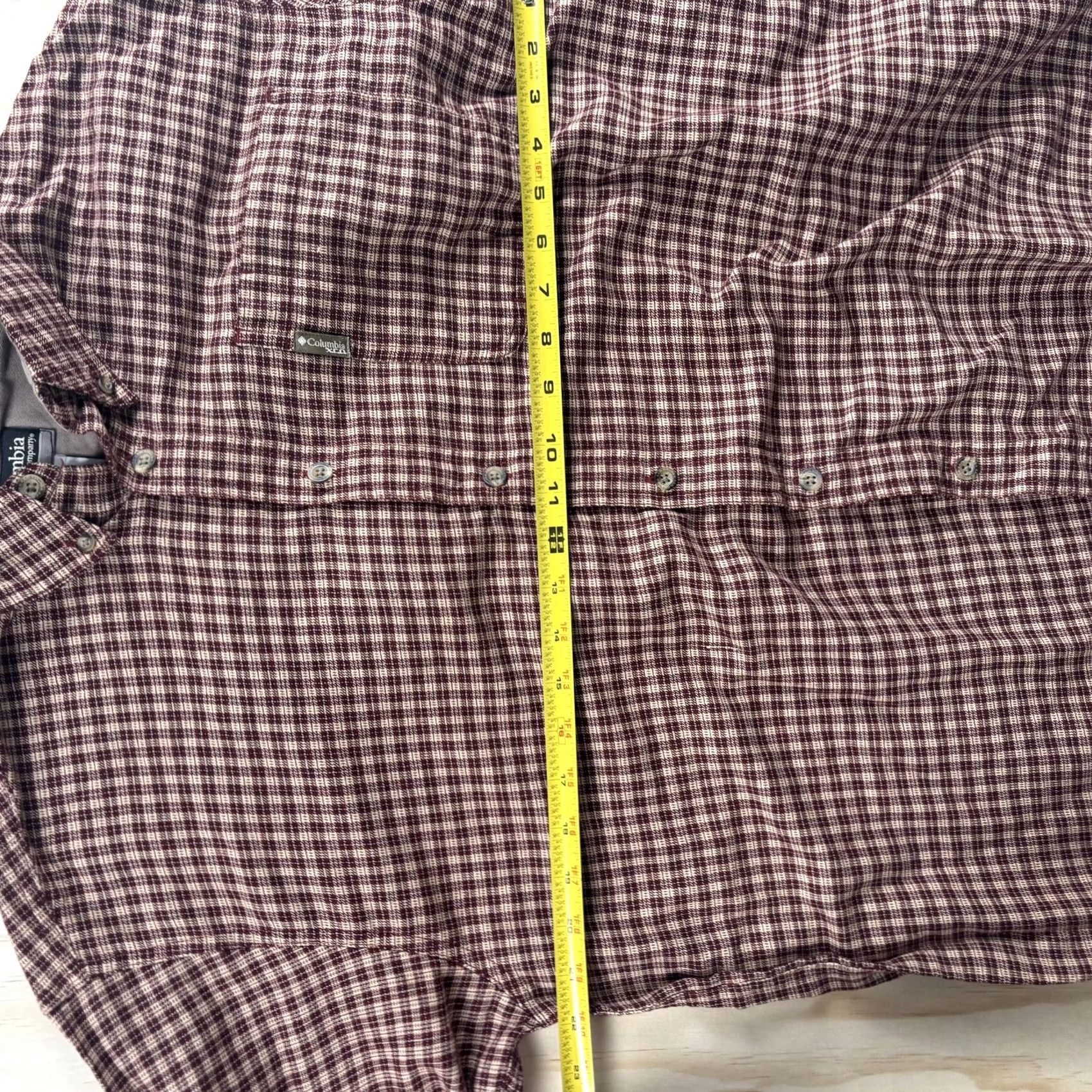 Vintage Columbia Shirt Mens Large Red Plaid Long Sleeve Button Up Flannel Outdoor Size US L / EU 52-54 / 3 - 4 Thumbnail