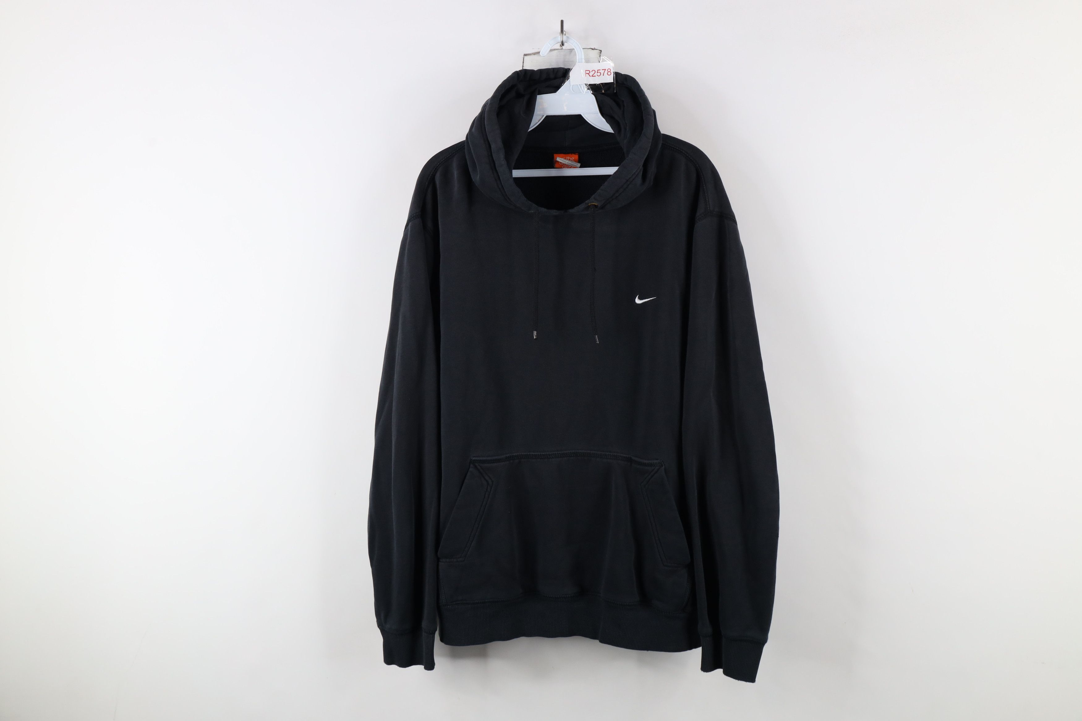 Vintage Nike Scott Mini Swoosh Hoodie Sweatshirt Black