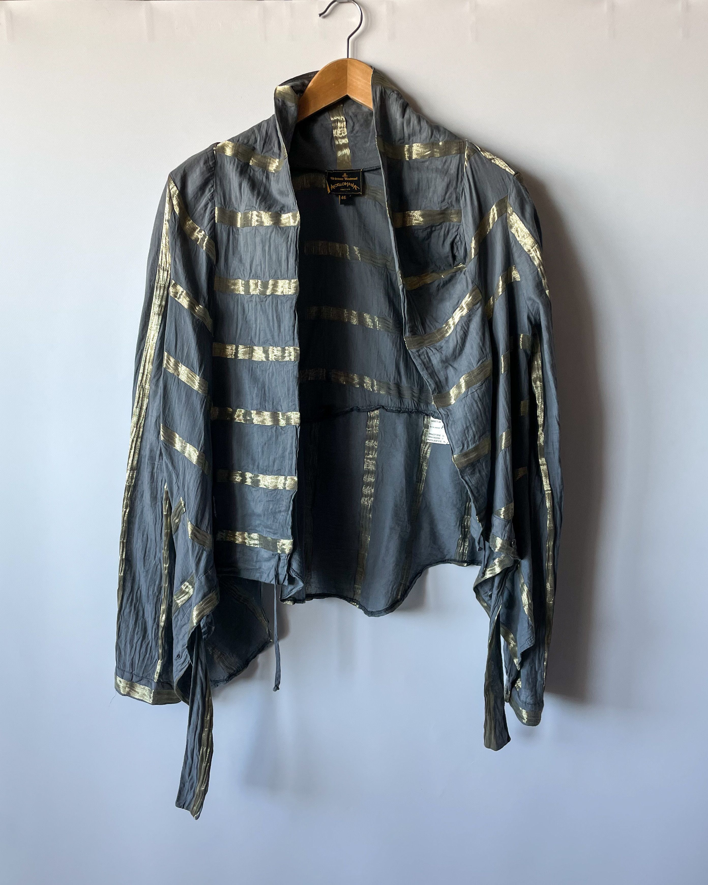 Vivienne Westwood Vintage Vivienne Westwood Anglomania Draped Blouse Size L / US 10 / IT 46 - 5 Thumbnail