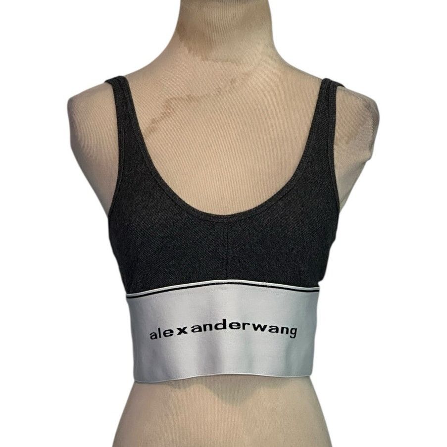 Alexander Wang Alexander Wang gray ribbed logo elastic bra size Medium Size ONE SIZE - 8 Thumbnail