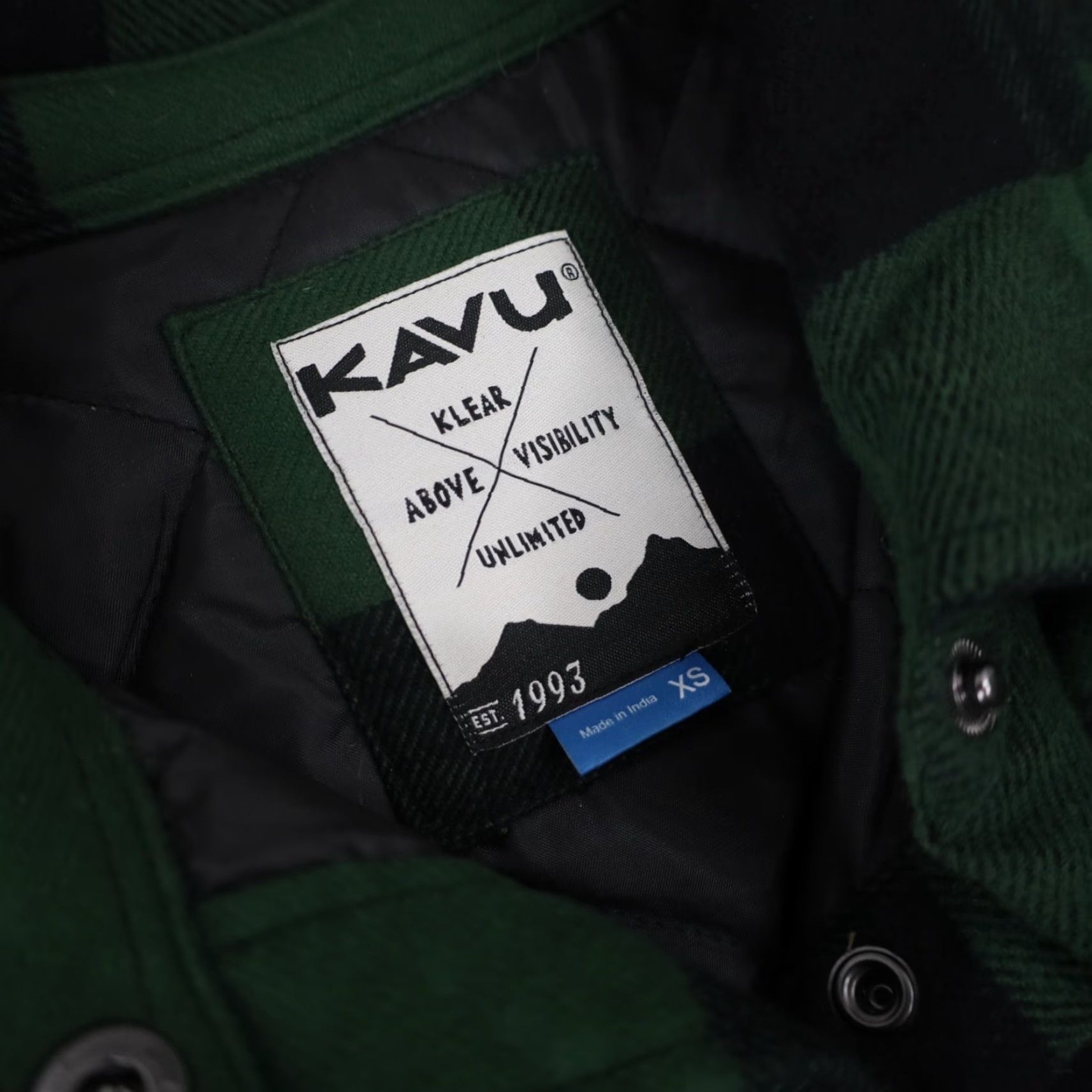 KAVU Kavu Shirt Jacket XS Mens Quilted Flannel Green Size US XS / EU 42 / 0 - 5 Thumbnail
