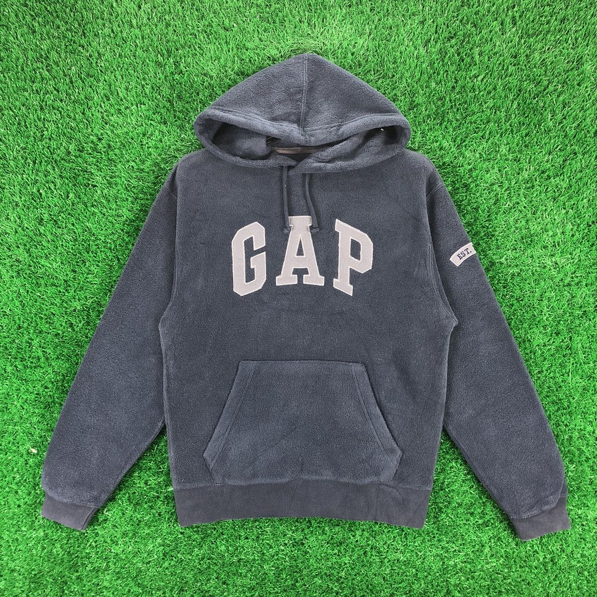 Gap Vintage Y2K GAP Big Logo Fleece Hoodie Pullover Size US XXS / EU 40 - 1 Thumbnail