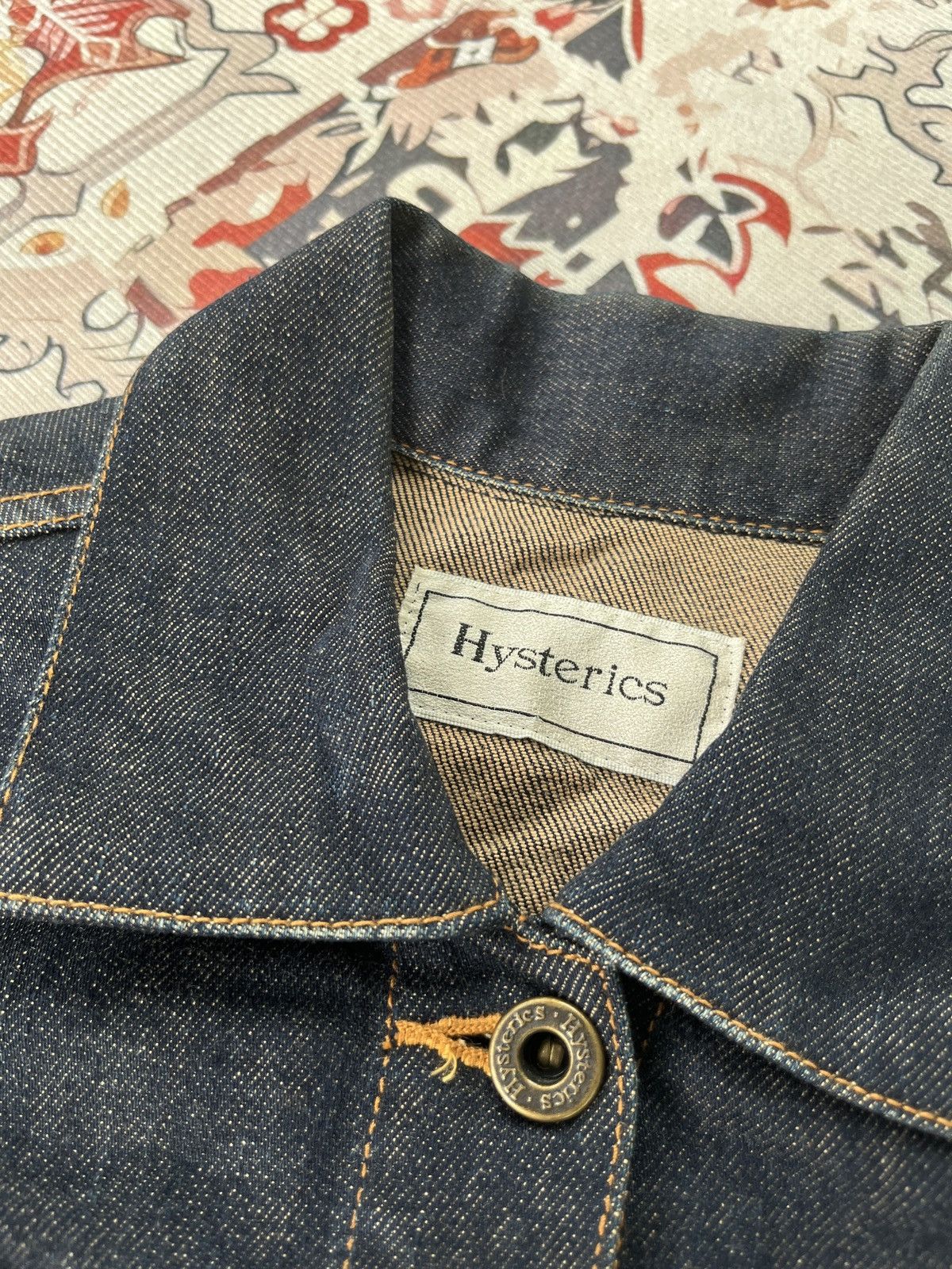 Hysteric Glamour HYSTERIC GLAMOUR Indigo Denim Trucker Jeans Jacket Size US XS / EU 42 / 0 - 3 Thumbnail
