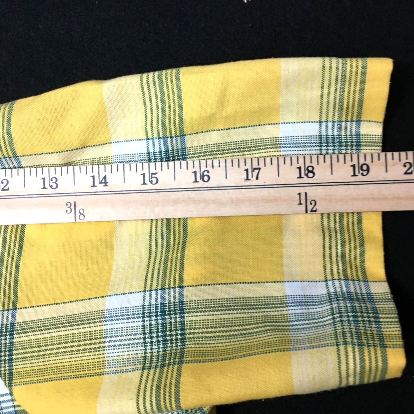 Vintage PAR FOUR Shirt Mens Yellow Plaid Short Sleeve Button Down Golf Casual Size US L / EU 52-54 / 3 - 7 Thumbnail