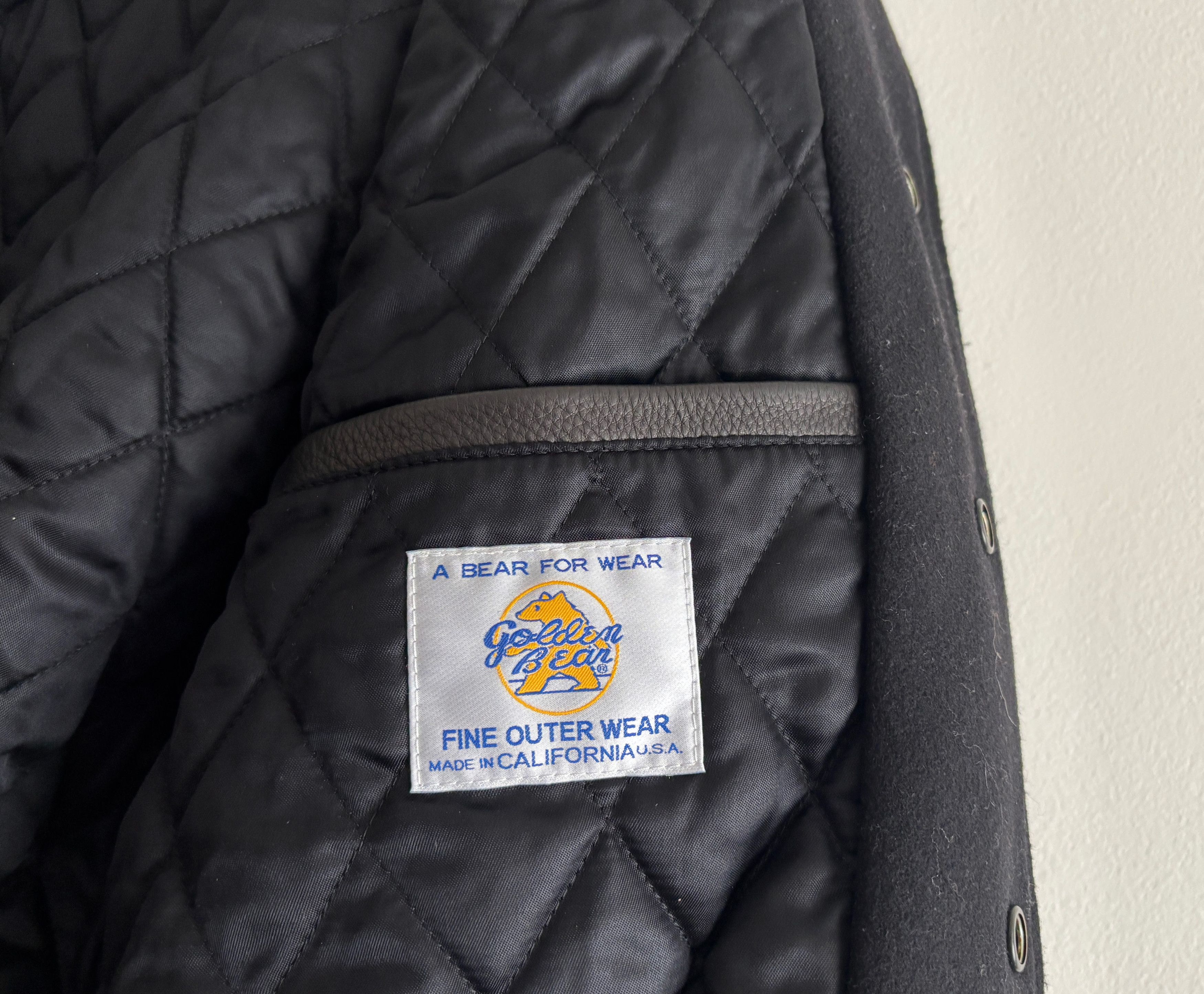 Golden Bear $850 Reigning Champ Leather Wool Varsity Jacket -S /M Size US M / EU 48-50 / 2 - 6 Thumbnail