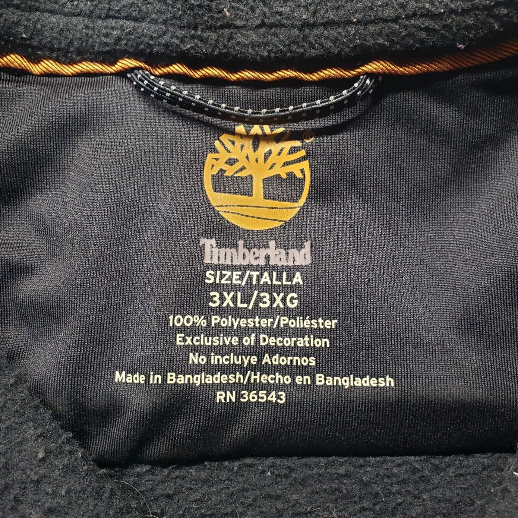 Timberland VINTAGE Timberland Jacket Solid Black Fleece Full Zip 3XL Men Black Logo 90s Outdoor Mens Size US XXL / EU 58 / 5 - 2 Thumbnail