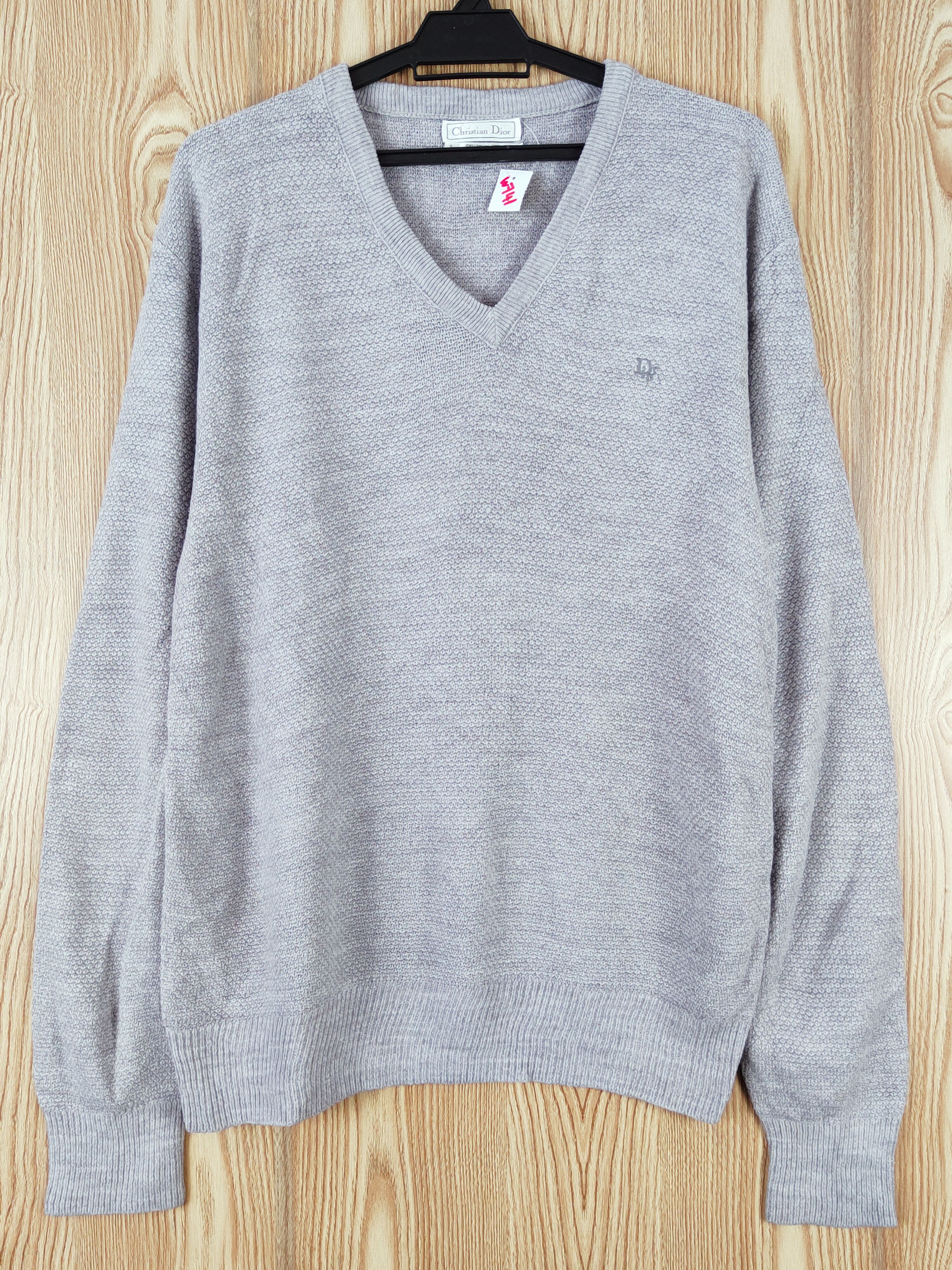 Christian Dior Monsieur DL Christian Dior Blue Knitwear Sweatshirts #W741 Size US XL / EU 56 / 4 - 1 Thumbnail