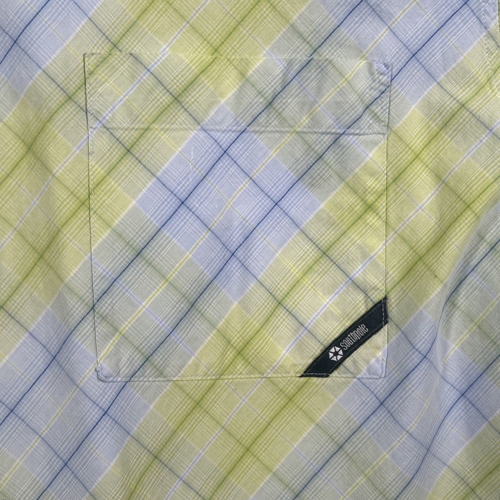 Southpole Southpole Shirt XL Yellow Blue Plaid Short Sleeve Button-Up Men's Casual Size US XL / EU 56 / 4 - 6 Thumbnail