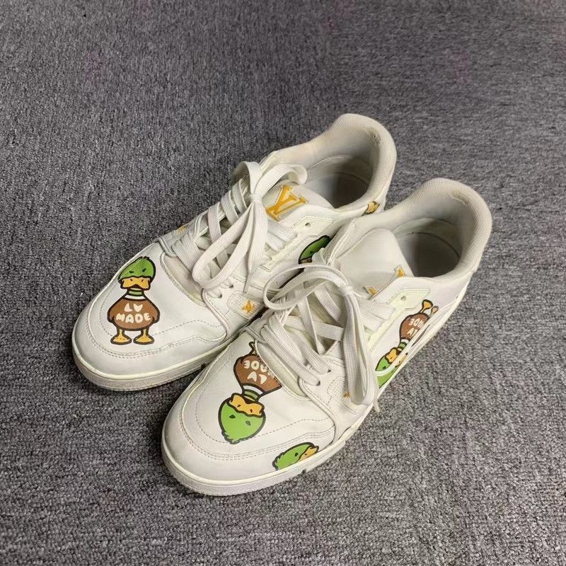 Louis Vuitton Nigo x Louis Vuitton White Trainer Sneakers - Size US 9.5 / EU 42-43 - 1 Thumbnail
