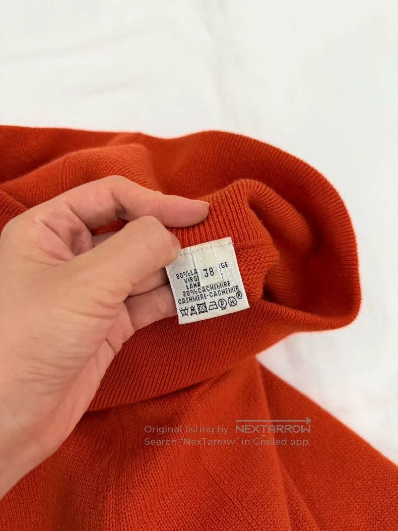 Hermes Hermes Classic Orange Wool and Cashmere High-waisted Pants Size 25" / US 0 / IT 36 - 7 Thumbnail