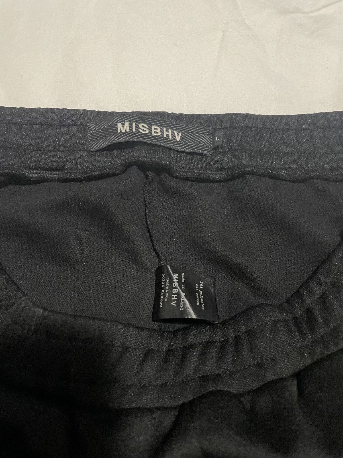 Misbhv MISBHV Black Pleated Track Pants Size US 32 / EU 48 - 4 Thumbnail