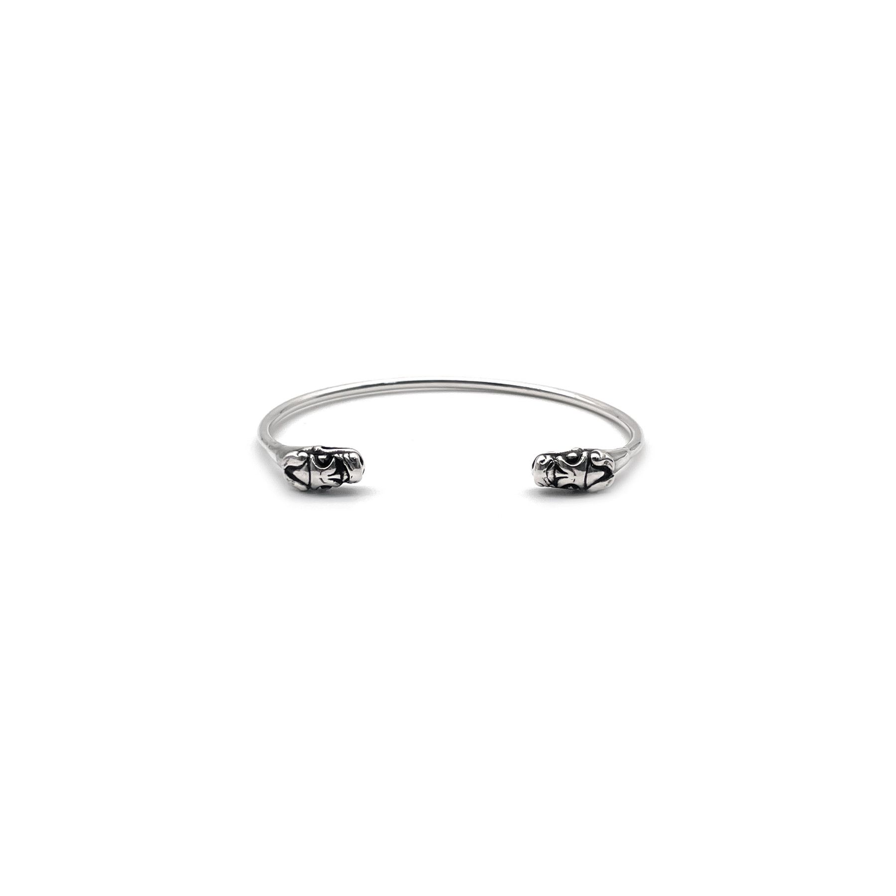 Chrome Hearts Chrome Hearts Silver Double Dragon Head Cuff Bracelet Size ONE SIZE - 1 Thumbnail
