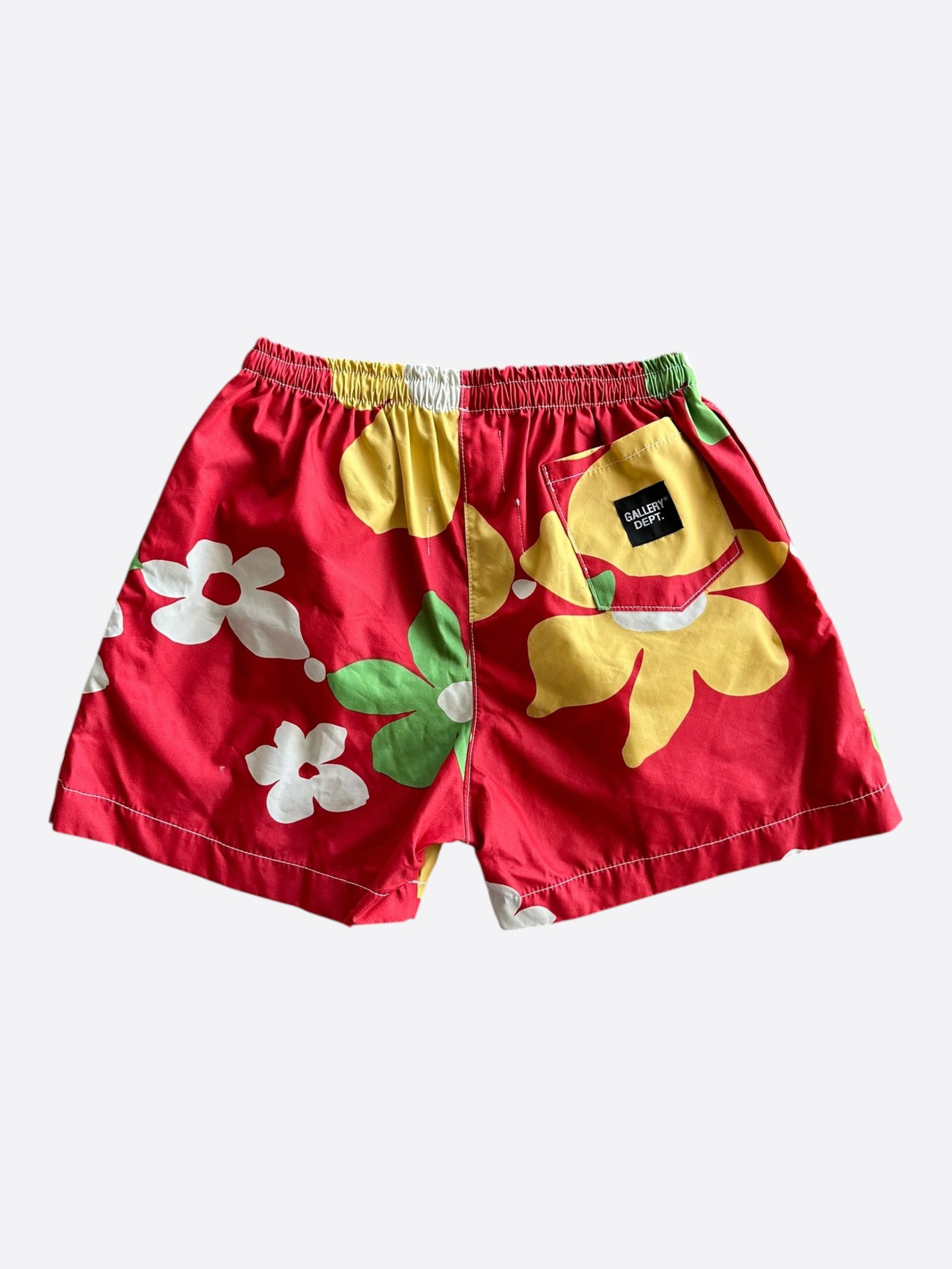 Gallery Dept. Gallery Dept Red Floral Zuma Shorts Size US 28 / EU 44 - 2 Thumbnail