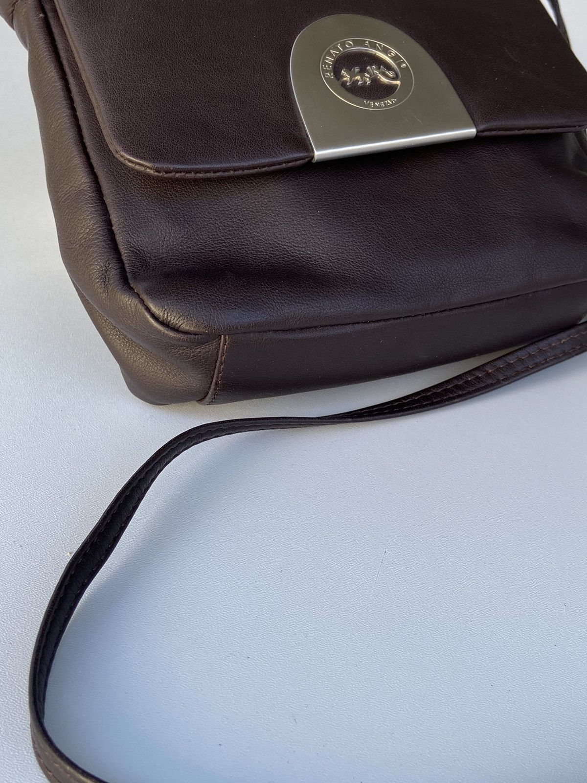 Designer RENATO ANGI FULL LEATHER SLING BAG Size ONE SIZE - 5 Thumbnail