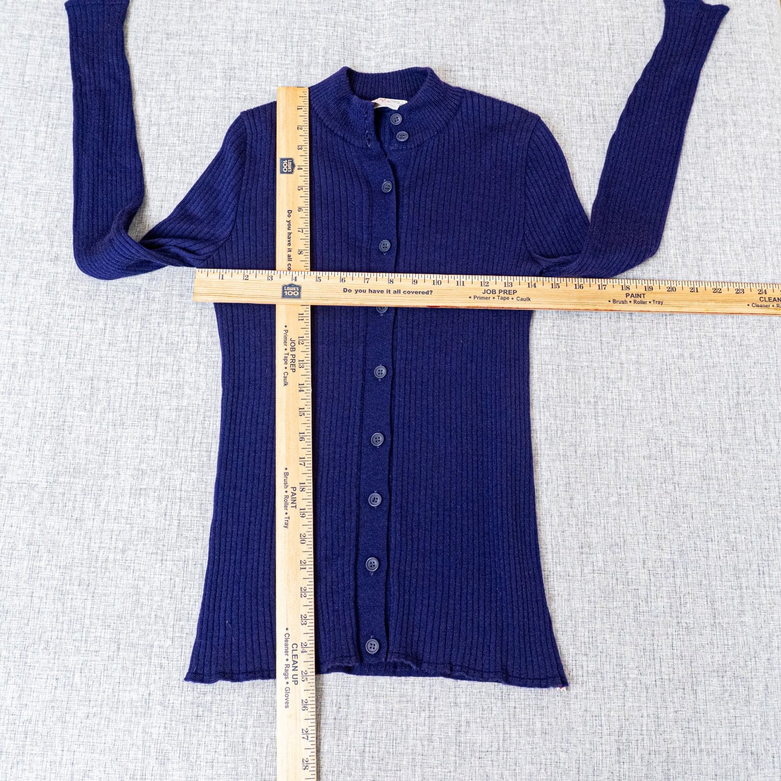 Givenchy Vintage 70s Givenchy Ribbed Knit Cardigan Sweater Cashmere Size S / US 4 / IT 40 - 9 Thumbnail