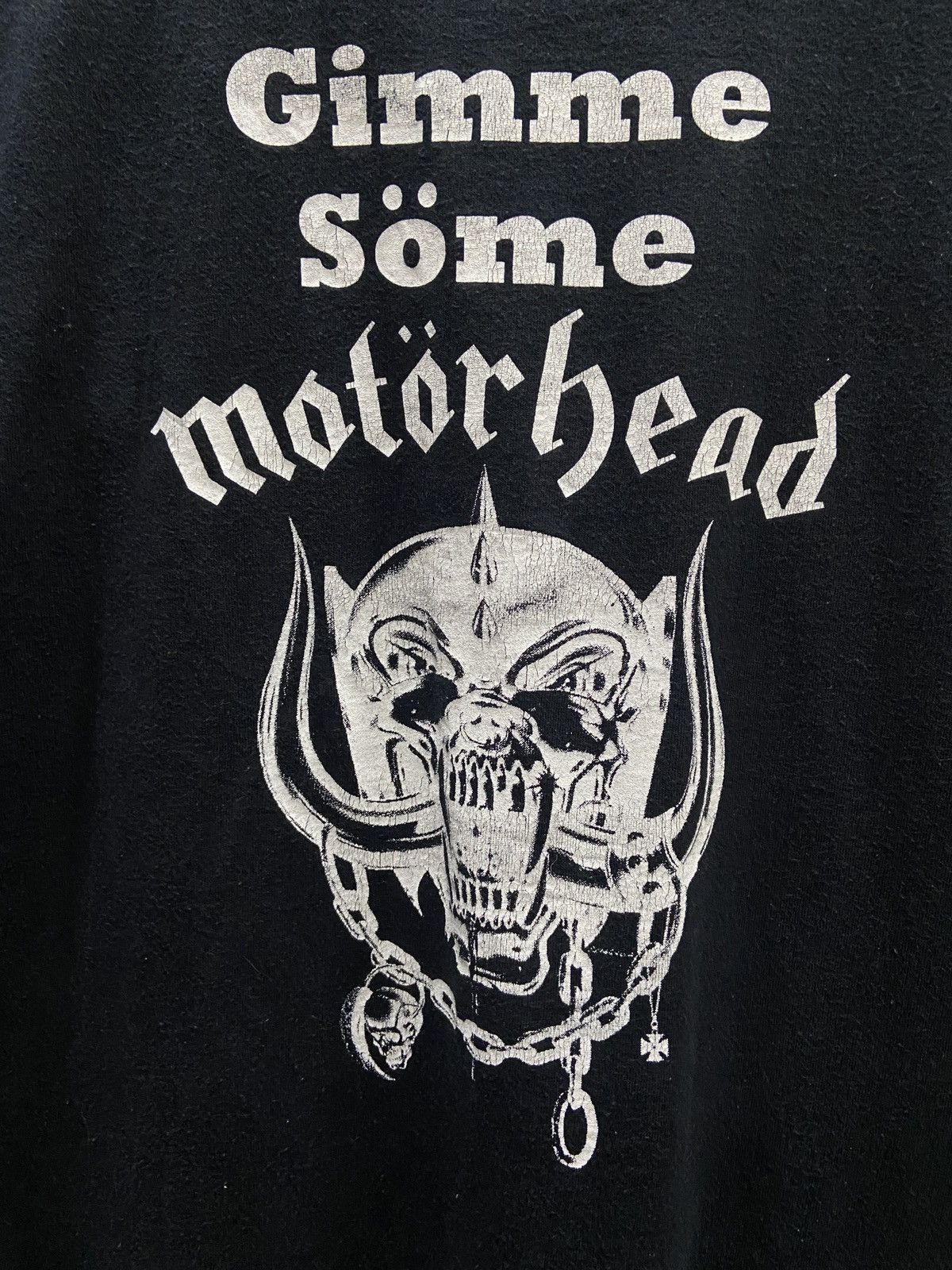 Band Tees × Vintage Vintage 90s Motörhead Band Lemmy Heavy Metal TOUR T-SHIRT Size US L / EU 52-54 / 3 - 12 Thumbnail