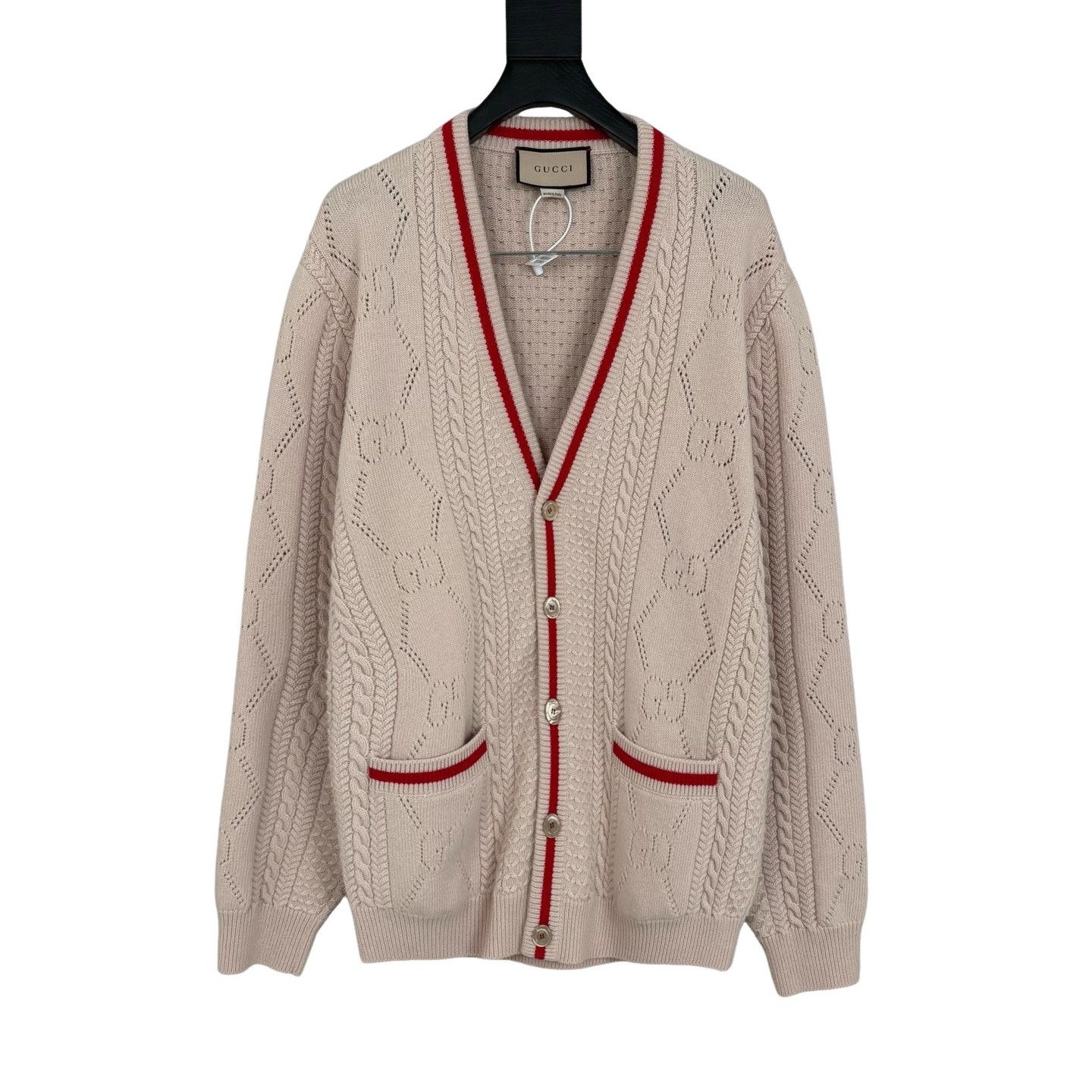 Gucci Gucci Logo Knit Cardigan Size M Size US M / EU 48-50 / 2 - 1 Thumbnail