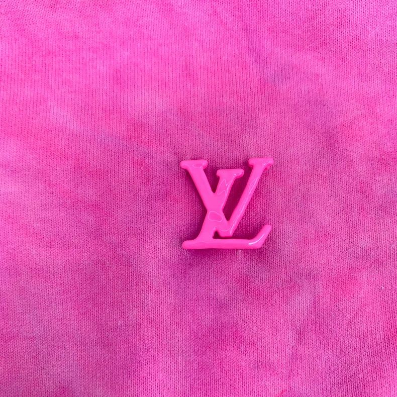 Louis Vuitton Louis Vuitton 22 pink logo tie-dyed cotton crew neck short Size US S / EU 44-46 / 1 - 5 Thumbnail