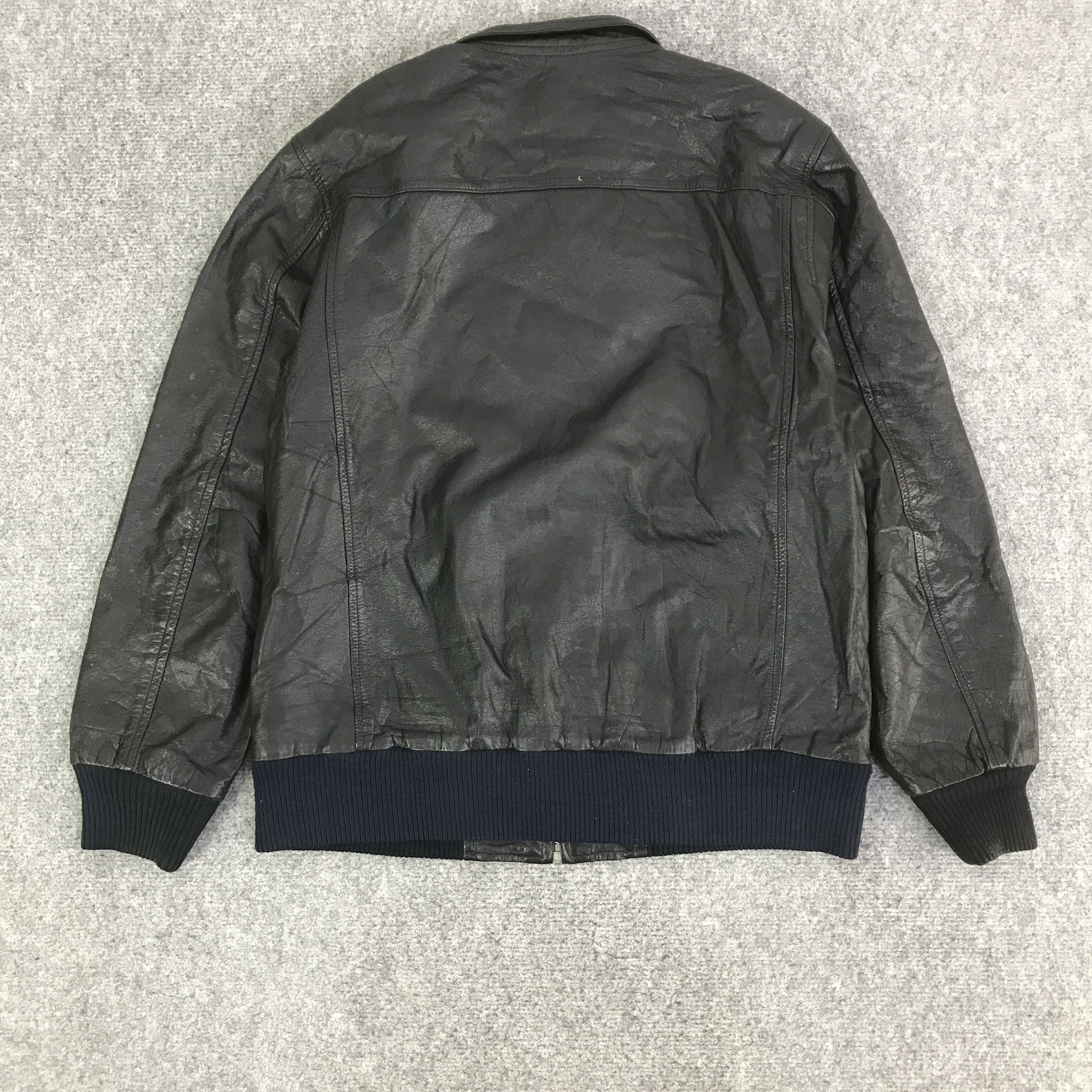 Japanese Brand JAPANESE BRAND LEATHER BOMBER JACKET K116B14 Size US L / EU 52-54 / 3 - 3 Thumbnail