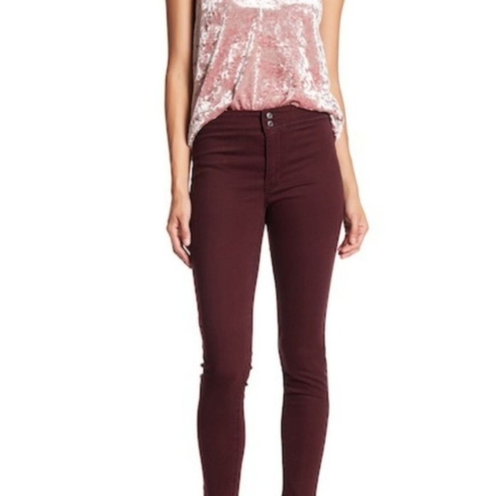 Levi's Levi's On The Move Skinny Maroon 27x28 Jeans Size 27" / US 4 / IT 40 - 1 Thumbnail
