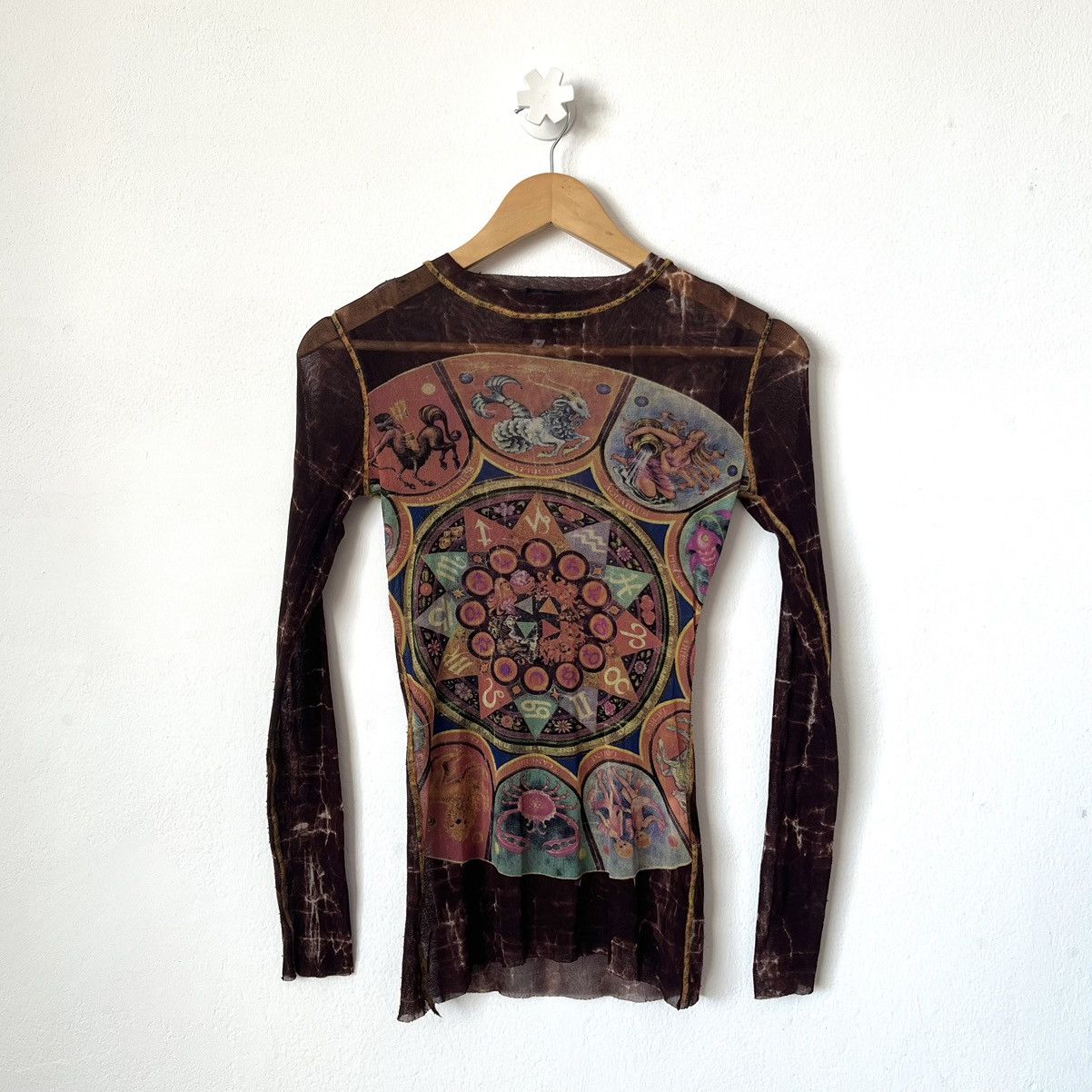 Jean Paul Gaultier Vintage Jean Paul Gaultier Zodiac mesh top 1998s Size S / US 4 / IT 40 - 1 Thumbnail