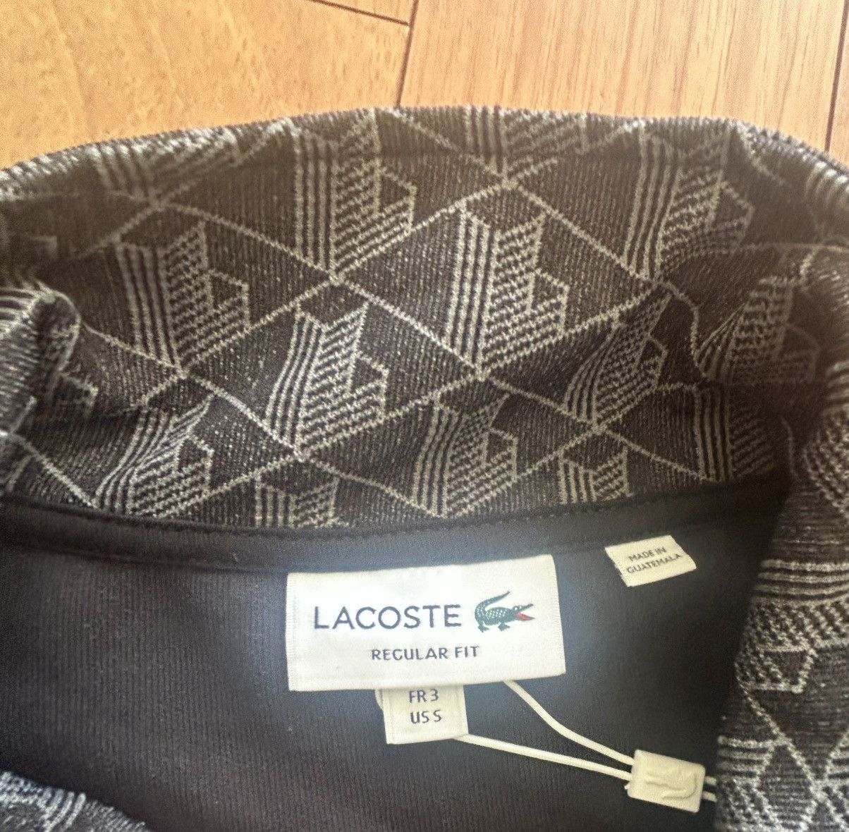 Lacoste Lacoste Monogram Jacket Black Size US S / EU 44-46 / 1 - 2 Thumbnail