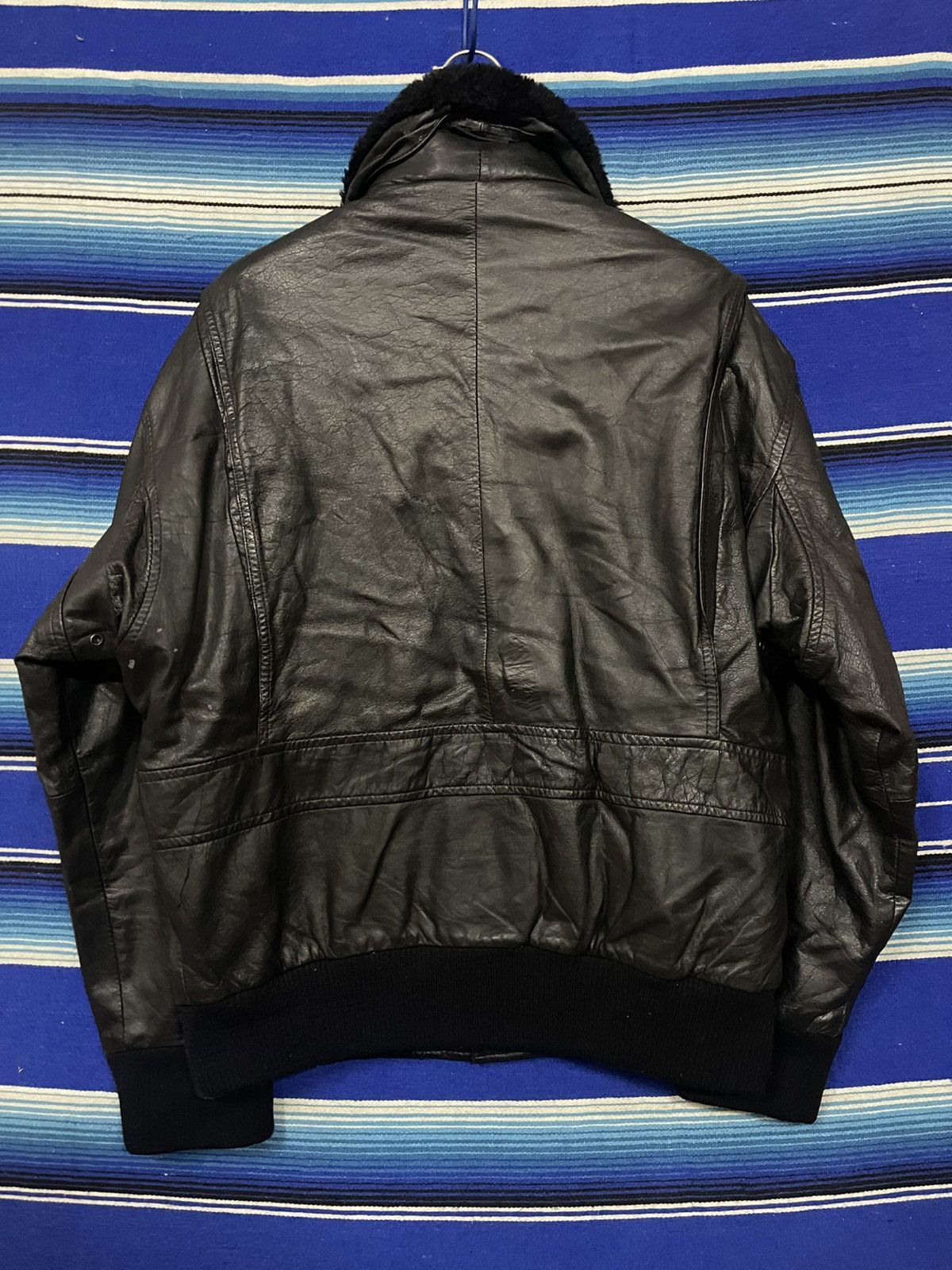 Vintage RARE 🔥 Vintage FLYING TIGER leather Bomber Jacket Size US M / EU 48-50 / 2 - 14 Thumbnail