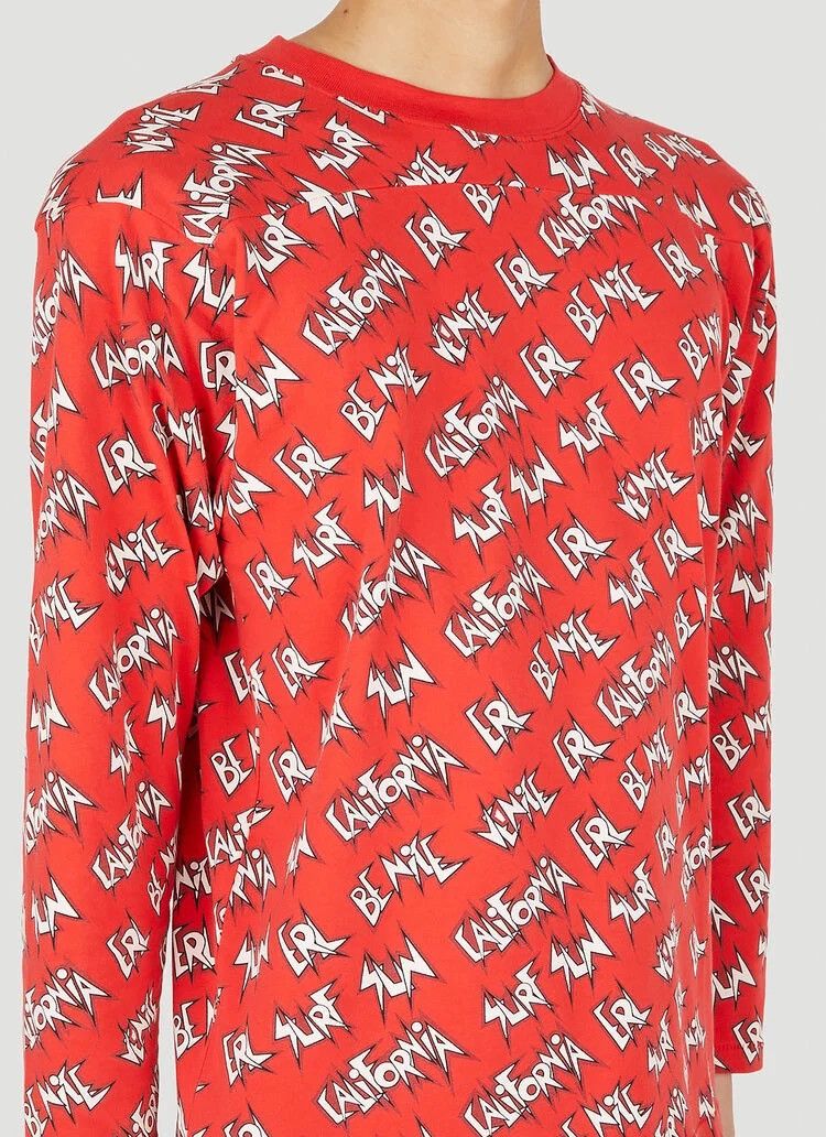 ERL DS! SS23 ERL All Over Logo Sunscreen Red Long Sleeve Size US M / EU 48-50 / 2 - 7 Thumbnail
