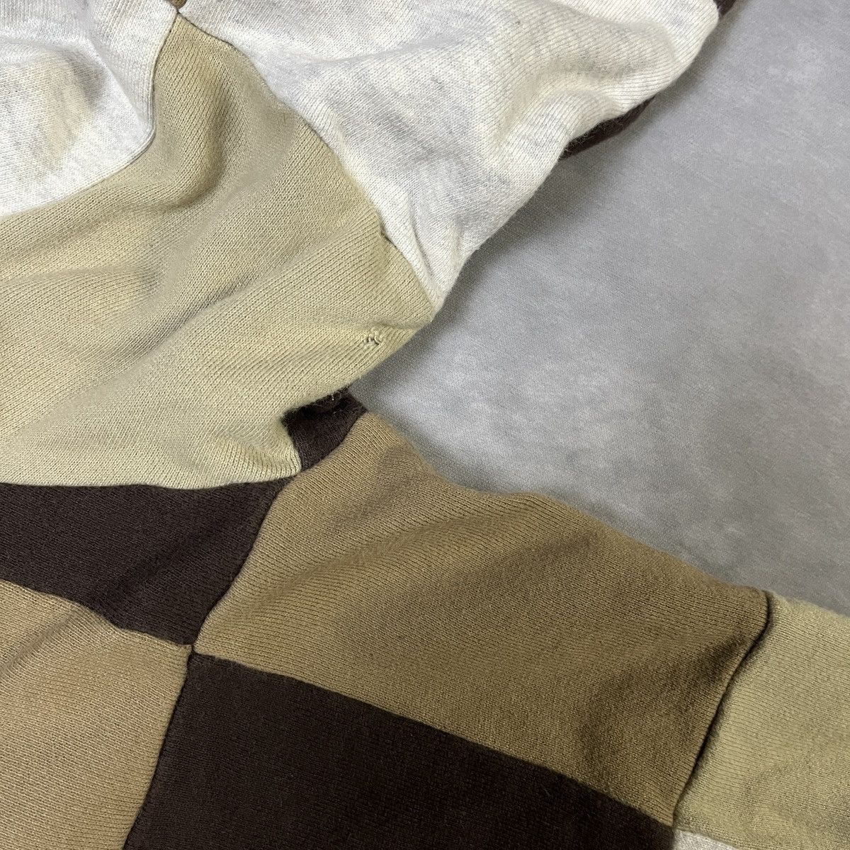BEAMS Patch Work Crewneck