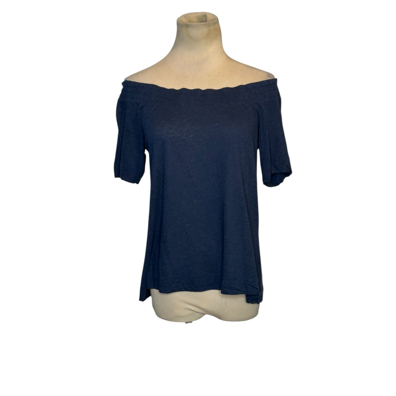 Splendid Splendid blue short sleeves off shoulders top size small Size S / US 4 / IT 40 - 8 Thumbnail