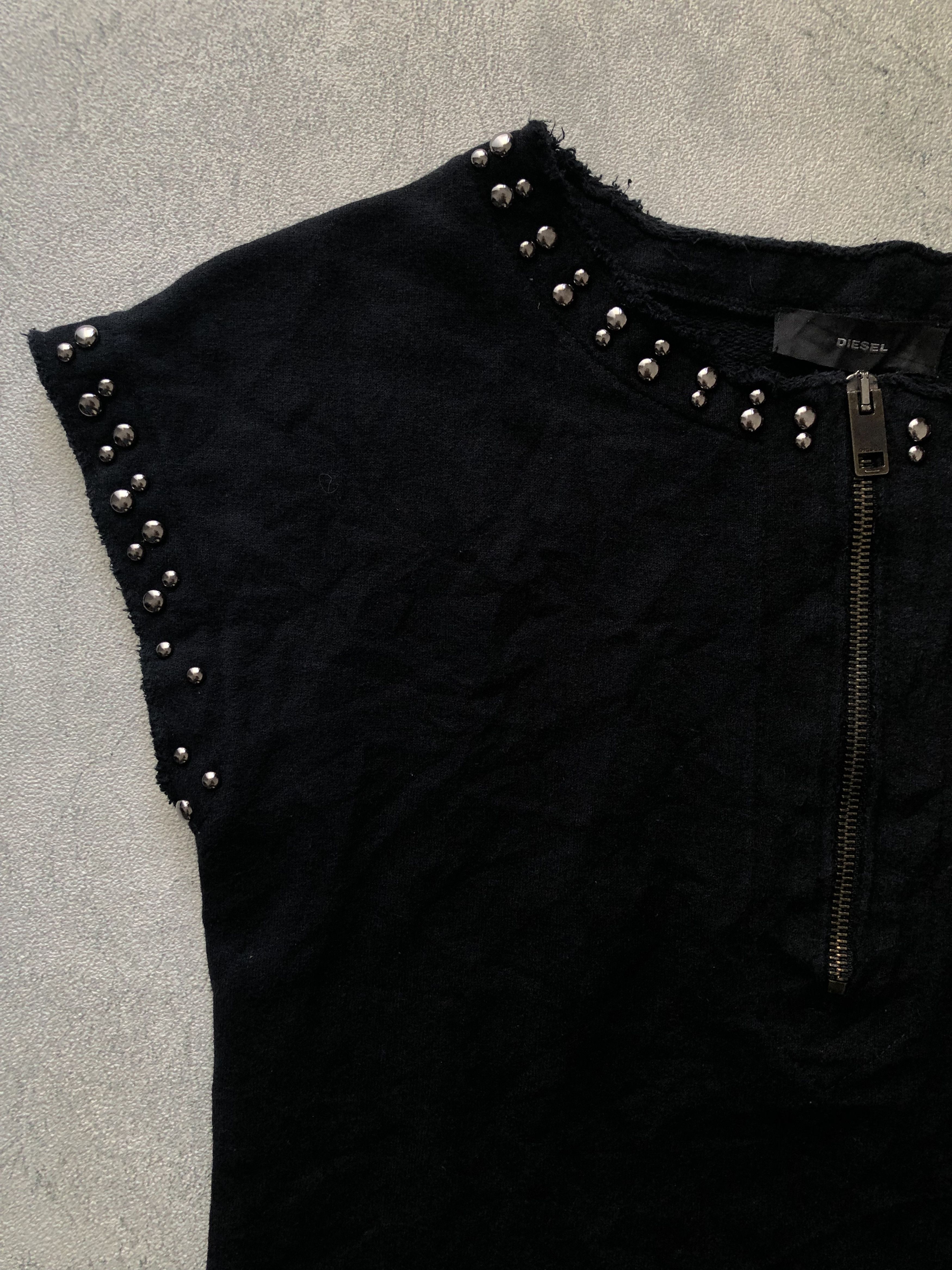 Diesel × Vintage Diesel Dress Black Studded Style Size M / US 6-8 / IT 42-44 - 3 Thumbnail