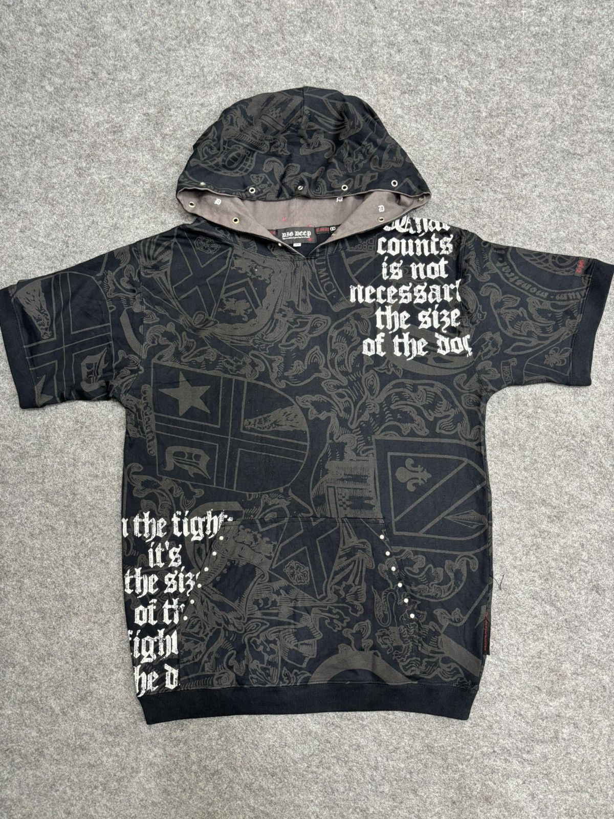 Seditionaries 💥Punk Style💥Rare Dig Deep Full Print Hoodie Shirt F594 Size US M / EU 48-50 / 2 - 17 Thumbnail